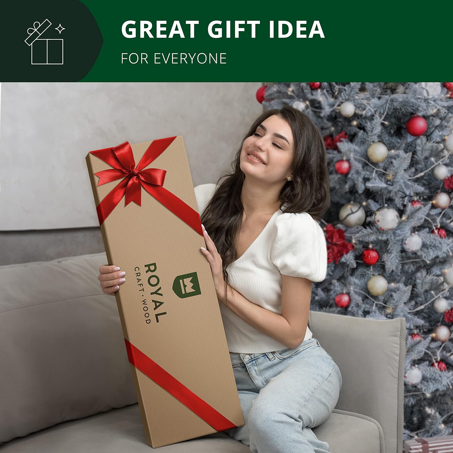 ROYAL CRAFT WOOD Foldable Bathtub Tray Caddy Bamboo Bathtub Tray Expandable, Bath Tub Table Caddy with Extending Sides - Free Soap Dish