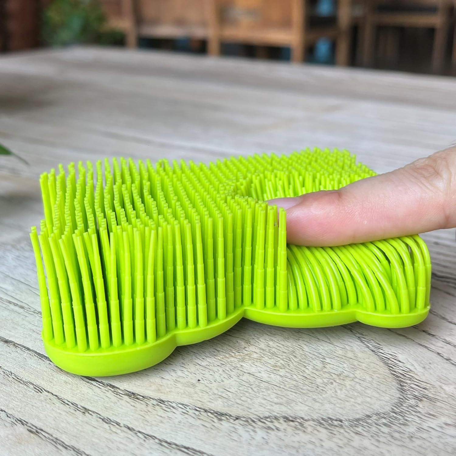 Premium Sensory Brush for Kids or Autism,Soft Silicone Body Scrubber,2 in 1 Sensory Room Occupational Therapy Sensory Brushes,Silicone Loofah,Pets Shower Brush Bath Brush Shampoo Brush(Whale-Teal)