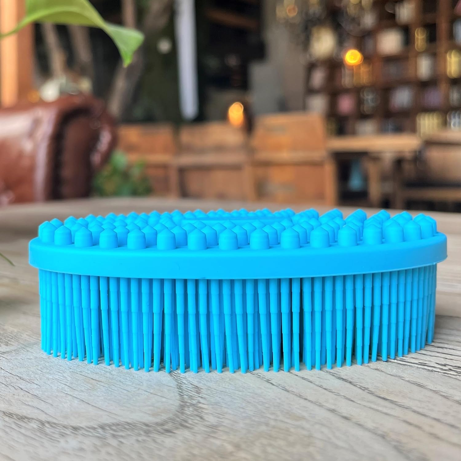 Premium Sensory Brush for Kids or Autism,Soft Silicone Body Scrubber,2 in 1 Sensory Room Occupational Therapy Sensory Brushes,Silicone Loofah,Pets Shower Brush Bath Brush Shampoo Brush(Whale-Teal)