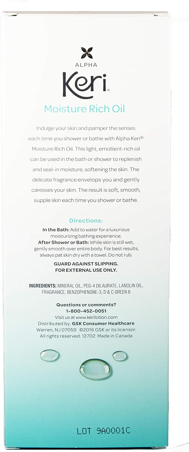 Keri Moisturizing Shower and Bath Oil, 16 Fl Oz