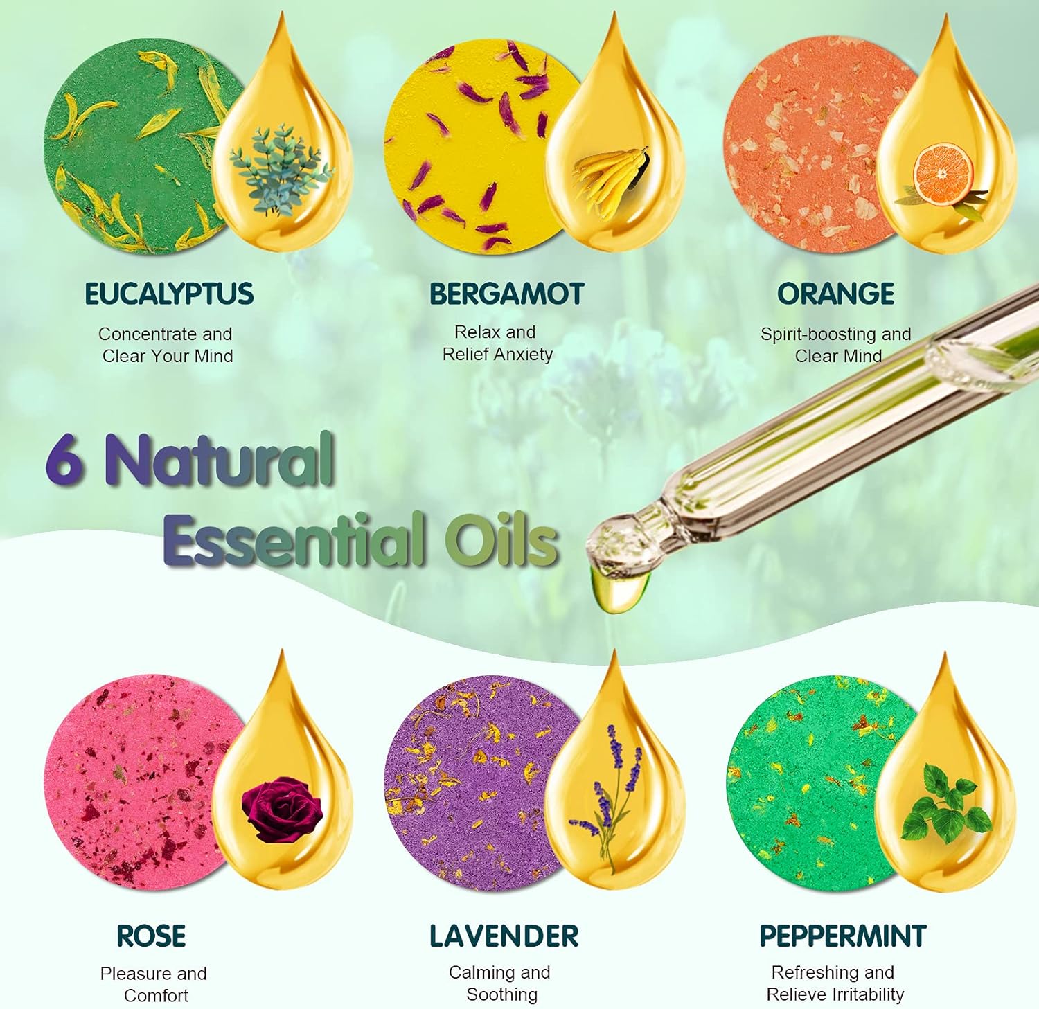 12PCS Aromatherapy Shower Bombs Stocking Stuffers for Women, Natural Essential Oil Shower Steamers Bulk, Stress Relief Self Care Gifts Christmas Gifts