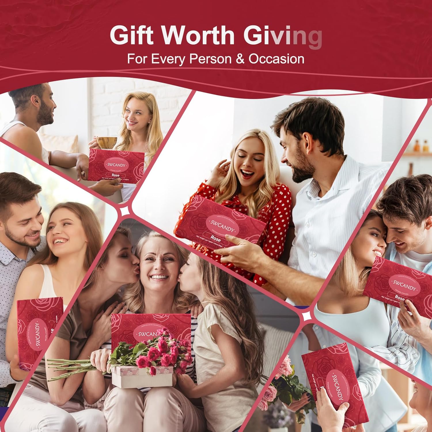 Aromatherapy Shower Steamers Valentines Day Gifts for her - Swcandy 8 Pcs Bath Bombs Valentine's Day Gifts for Women, Shower Bombs Self Care with Essential Oils, Relaxation Home SPA Lavender