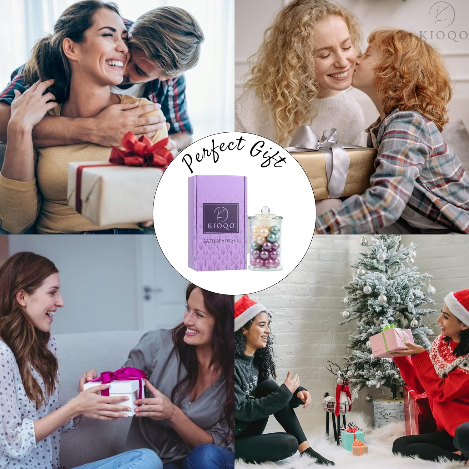 KIOQO Bath Oil Beads for tub 90s | Bath Pearls Beads with Oil Bulk | Bath Oil Pearls | 100% Natural Bath Oil Pearl for Bathtub Gift Set | Pack of 40