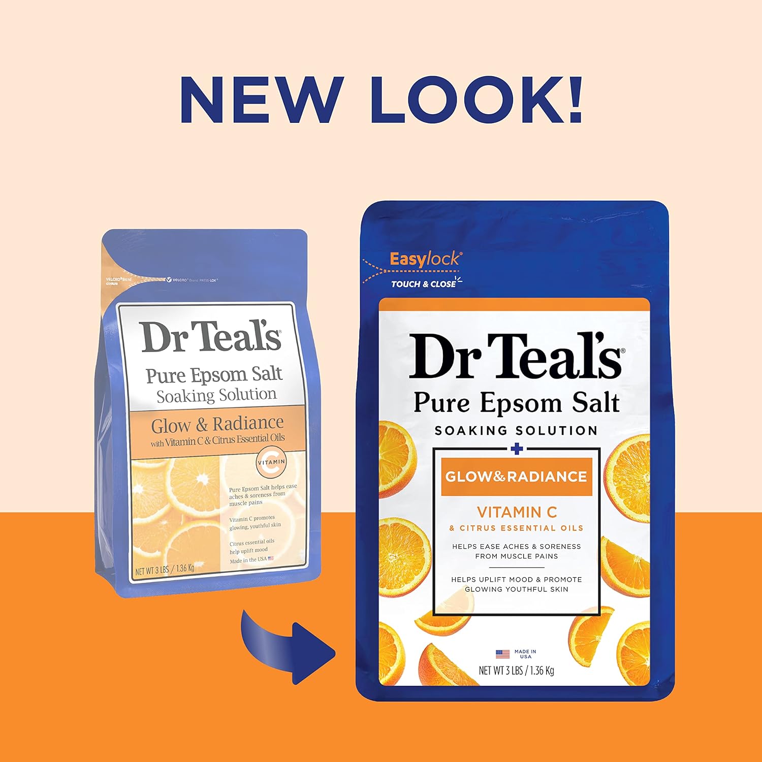 Dr Teal's Epsom Salt Soaking Solution, Soothe & Sleep, Lavender, 3lbs (Packaging May Vary)