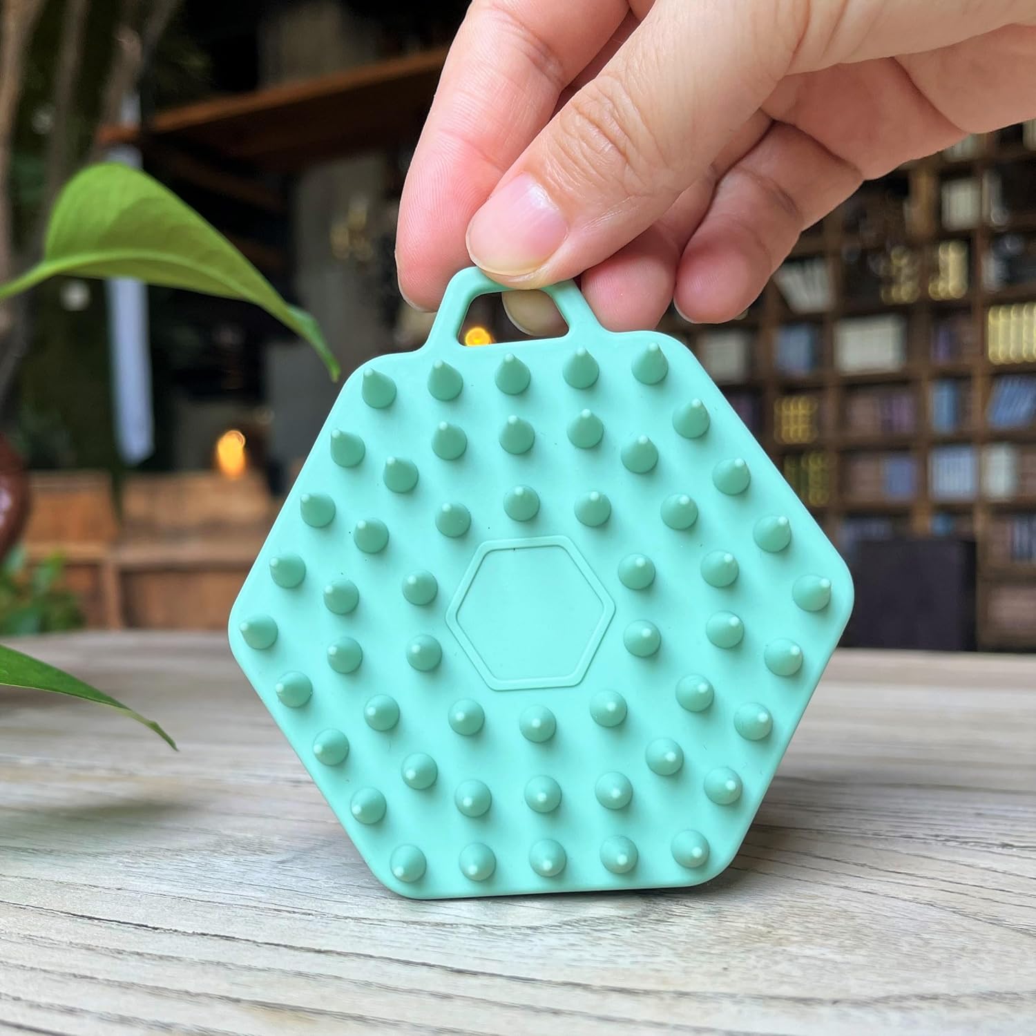 Premium Sensory Brush for Kids or Autism,Soft Silicone Body Scrubber,2 in 1 Sensory Room Occupational Therapy Sensory Brushes,Silicone Loofah,Pets Shower Brush Bath Brush Shampoo Brush(Whale-Teal)