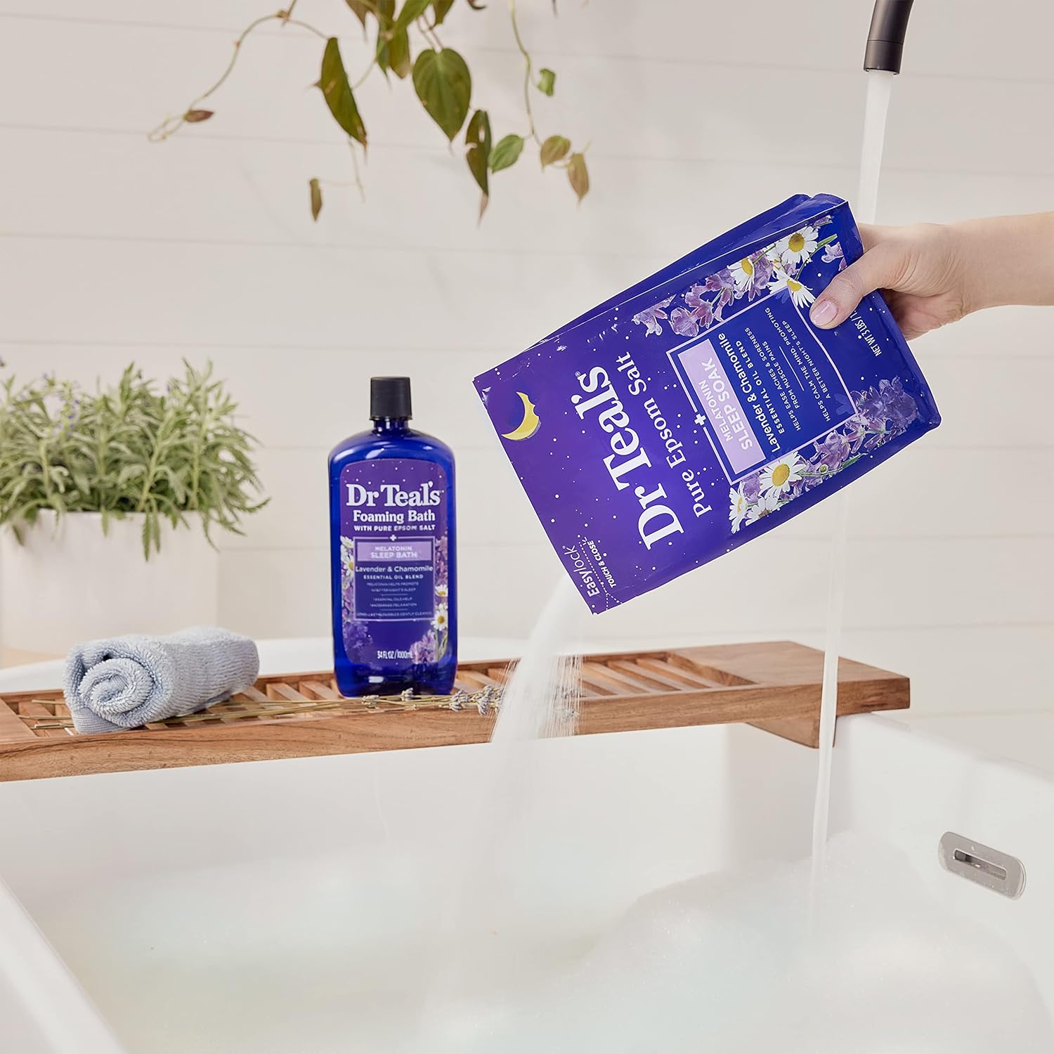 Dr Teal's Epsom Salt Soaking Solution, Soothe & Sleep, Lavender, 3lbs (Packaging May Vary)
