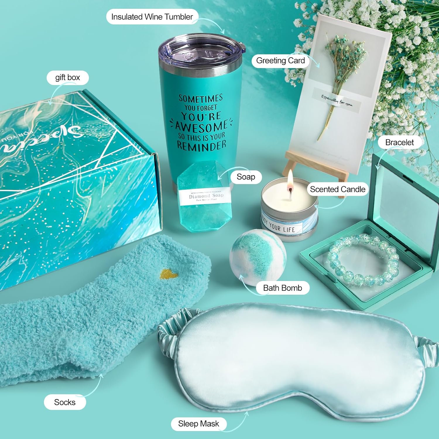 Birthday Gifts for Women,Christmas Gifts for Mom Teacher Sister Best Friend Nurse Coworker Boss,Valentines Day Gifts for Her Girlfriend Wife,Thank You Spa Gifts for Women Who Have Everything