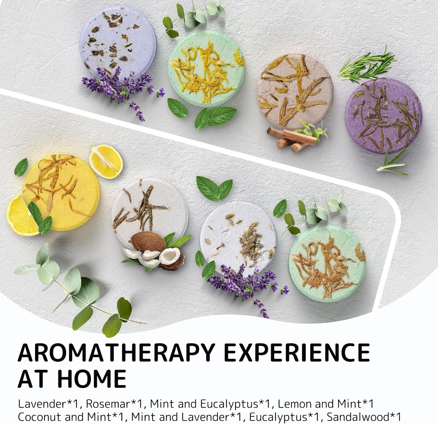 Aromatherapy Shower Steamers Valentines Day Gifts for her - Swcandy 8 Pcs Bath Bombs Valentine's Day Gifts for Women, Shower Bombs Self Care with Essential Oils, Relaxation Home SPA Lavender