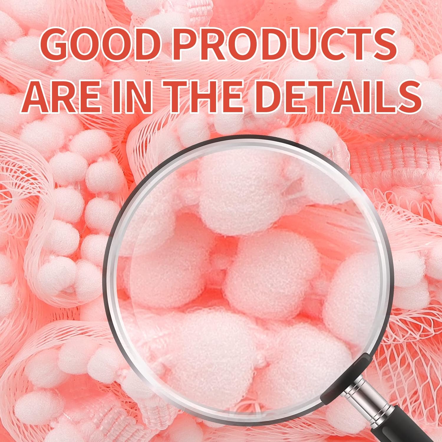 BCKENEY Bath Shower Sponge Soft Mesh Poufs Shower Loofah Ball Body Wash Scrubber Bath Sponge for Women and Men Soothing Face & Body Exfoliator (2Pcs 60G Luxury)