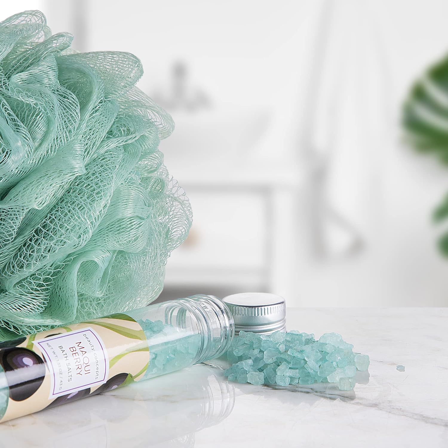 B.C. Beauty Concepts Aromatherapy Bath Salts- 5 Pack Epsom Salts for Soaking, Relaxing Bath Spa Set (Floral)