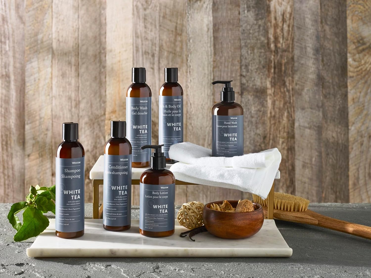 Westin White Tea Aloe Bath & Body Oil - Soothing, Invigorating Bath and Massage Oil with White Tea and Aloe - 8 Ounces