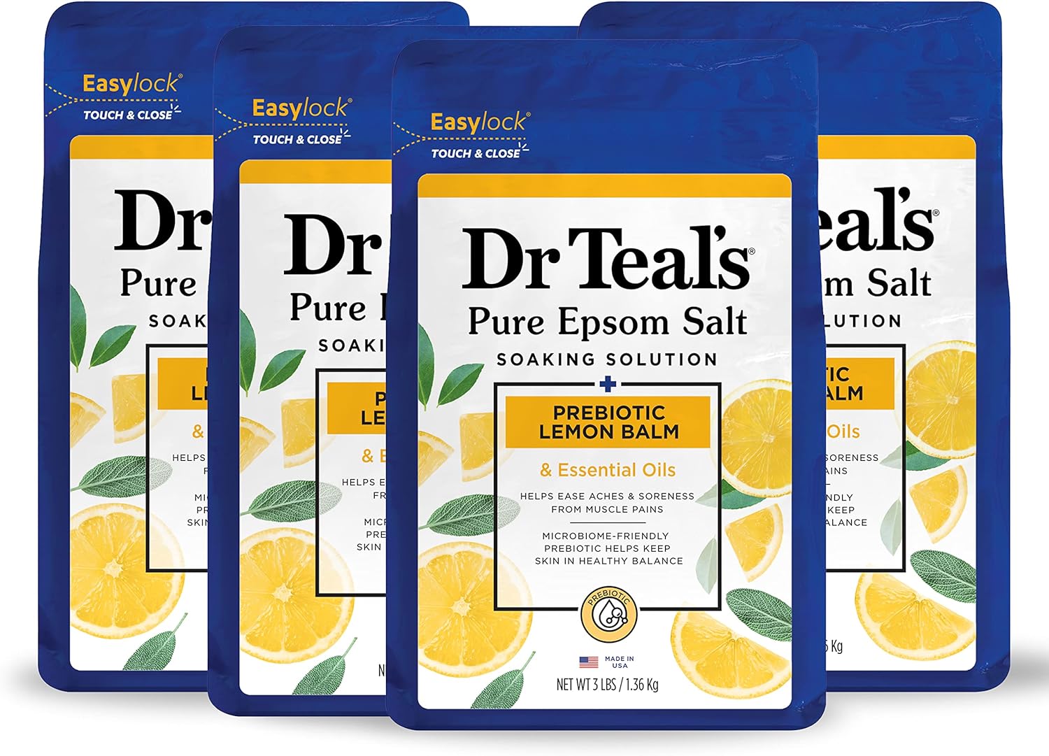 Dr Teal's Epsom Salt Soaking Solution, Soothe & Sleep, Lavender, 3lbs (Packaging May Vary)