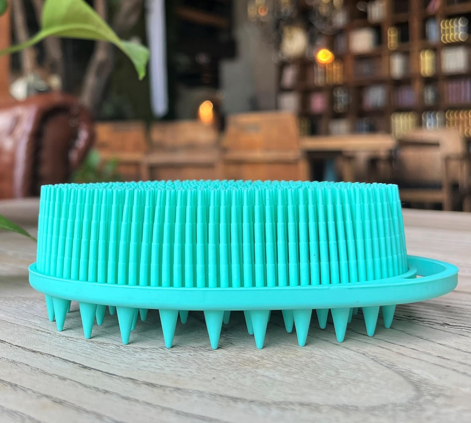 Premium Sensory Brush for Kids or Autism,Soft Silicone Body Scrubber,2 in 1 Sensory Room Occupational Therapy Sensory Brushes,Silicone Loofah,Pets Shower Brush Bath Brush Shampoo Brush(Whale-Teal)