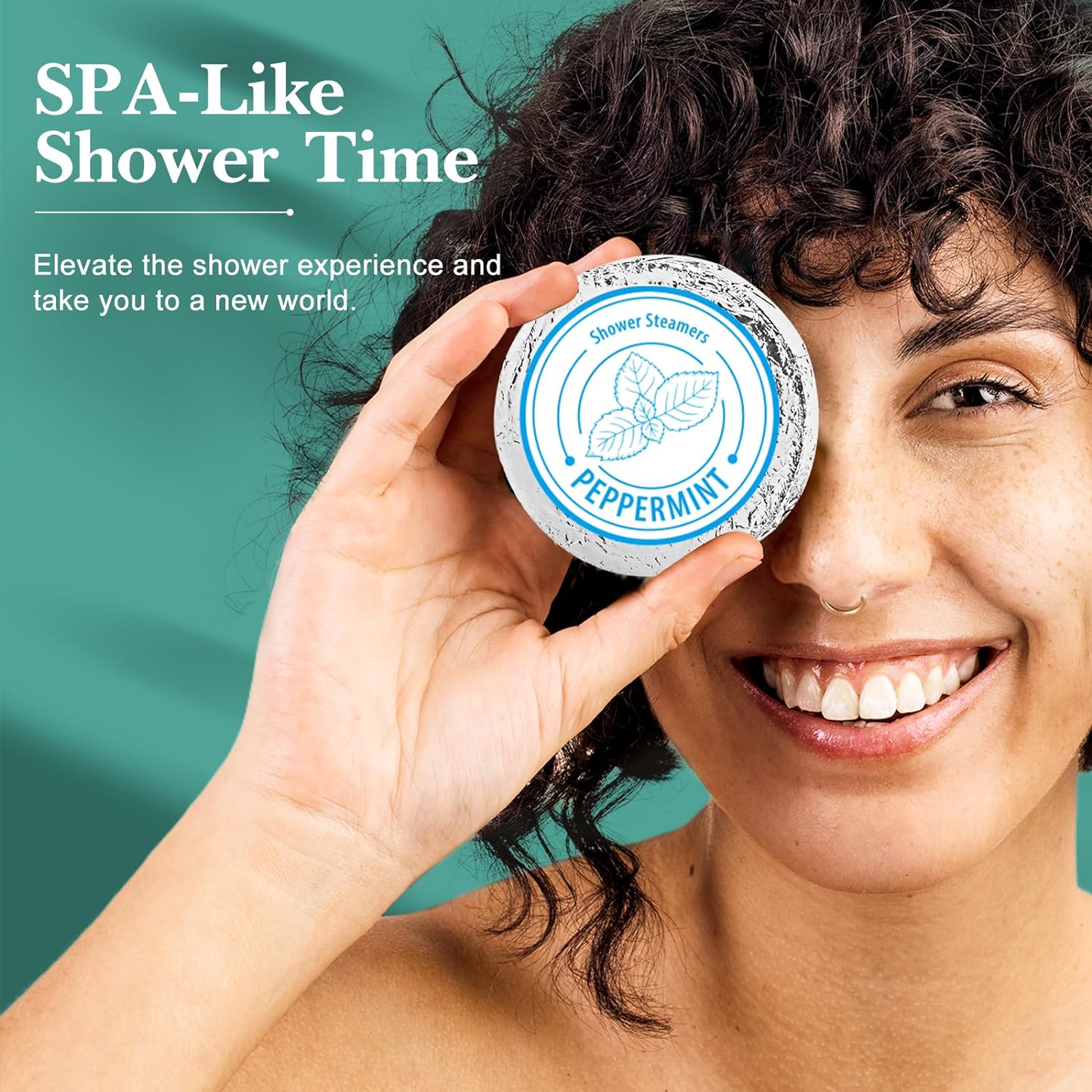 Shower Steamers Aromatherapy - Christmas Gifts for women 8 Pack Pure Essential Oil Shower Bombs for Home Spa Bath Self Care, Essential Oil Stress Relief and Relaxation Bath Gifts for Her Birthda Green