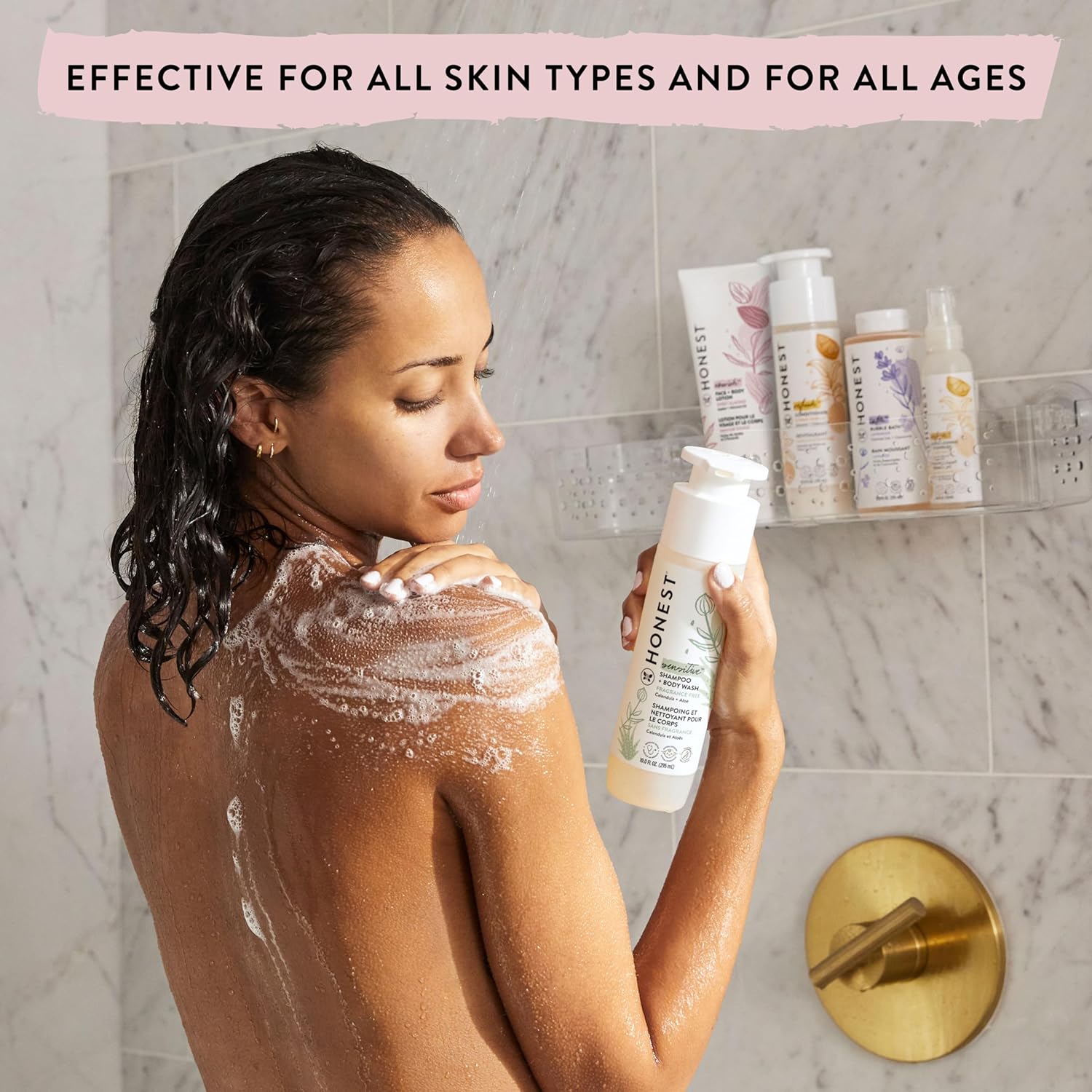 The Honest Company Foaming Bubble Bath | Gentle for Baby | Naturally Derived, Tear-free, Hypoallergenic | Citrus Vanilla Refresh, 12 fl oz