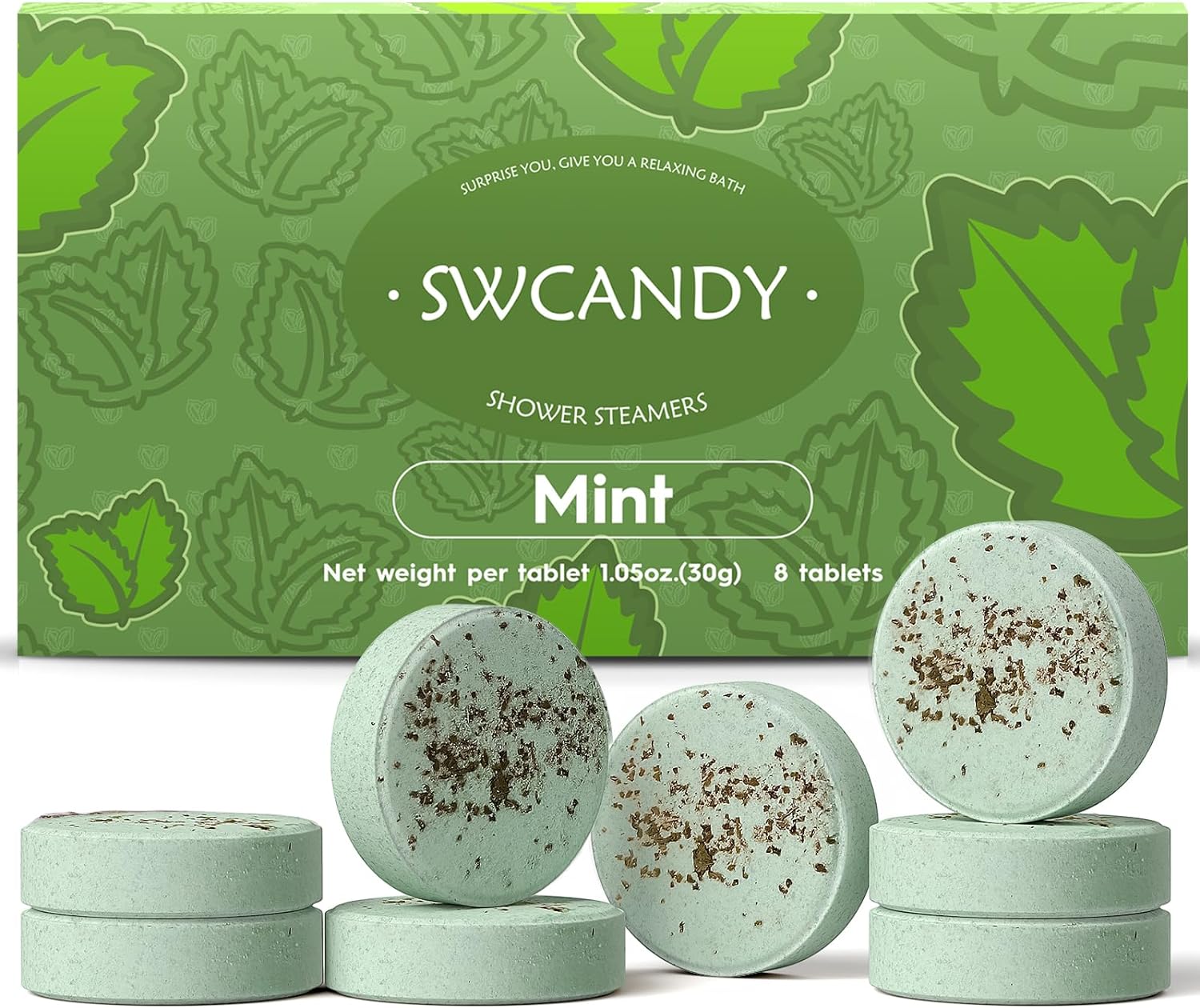 Aromatherapy Shower Steamers Valentines Day Gifts for her - Swcandy 8 Pcs Bath Bombs Valentine's Day Gifts for Women, Shower Bombs Self Care with Essential Oils, Relaxation Home SPA Lavender