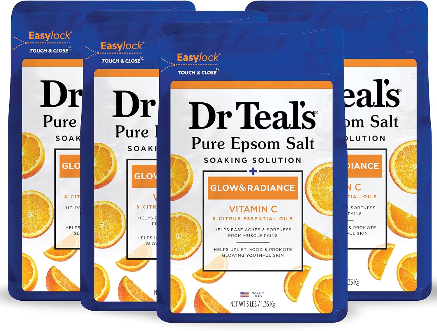 Dr Teal's Epsom Salt Soaking Solution, Soothe & Sleep, Lavender, 3lbs (Packaging May Vary)