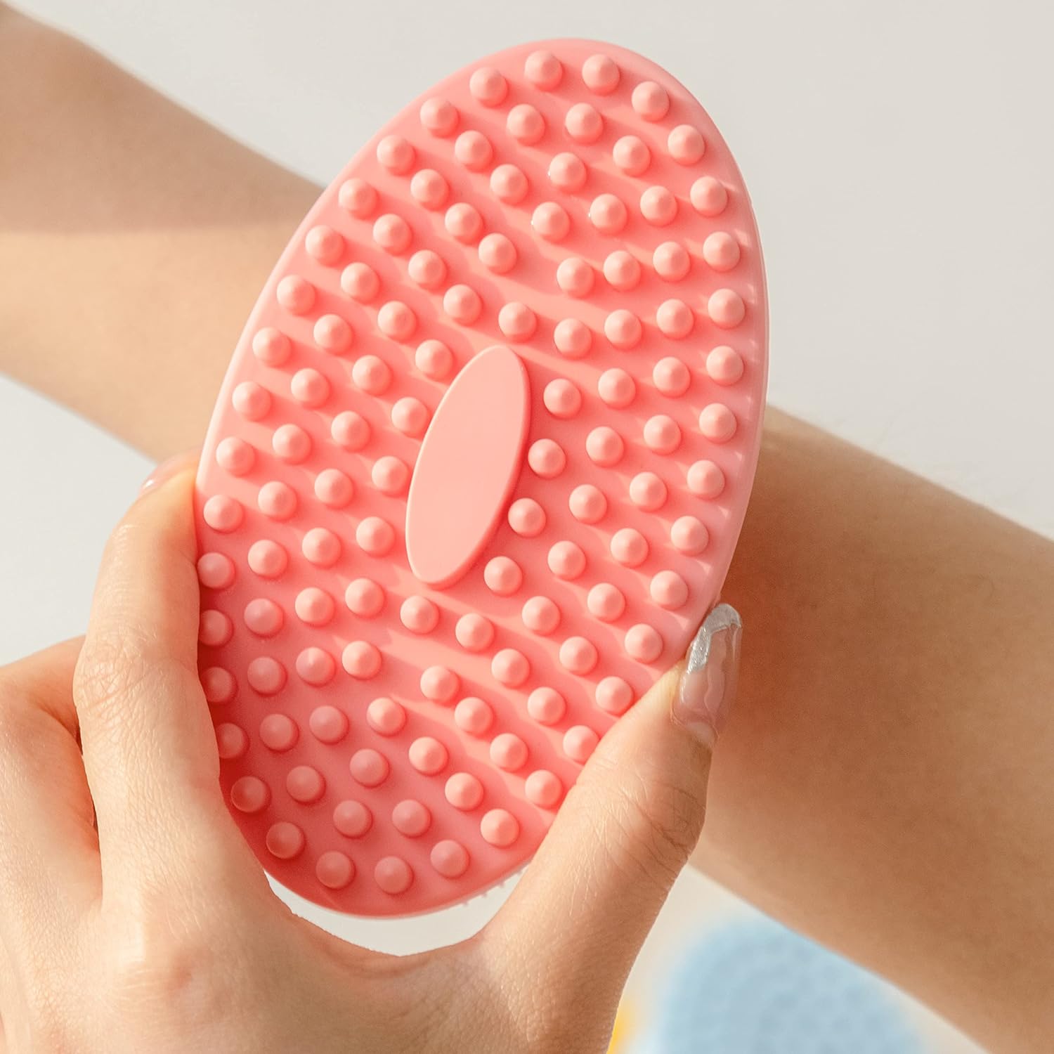 Premium Sensory Brush for Kids or Autism,Soft Silicone Body Scrubber,2 in 1 Sensory Room Occupational Therapy Sensory Brushes,Silicone Loofah,Pets Shower Brush Bath Brush Shampoo Brush(Whale-Teal)