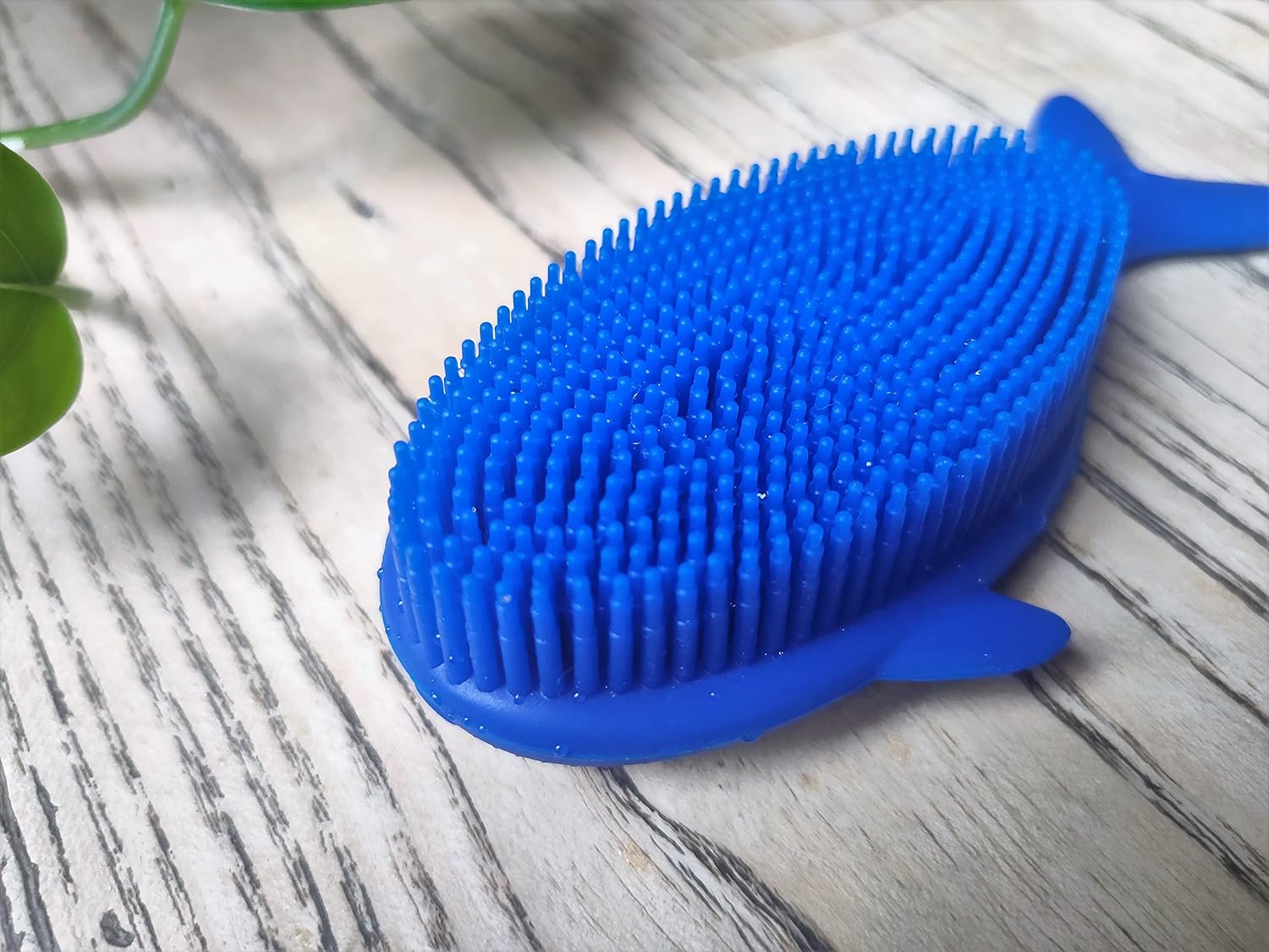 Premium Sensory Brush for Kids or Autism,Soft Silicone Body Scrubber,2 in 1 Sensory Room Occupational Therapy Sensory Brushes,Silicone Loofah,Pets Shower Brush Bath Brush Shampoo Brush(Whale-Teal)