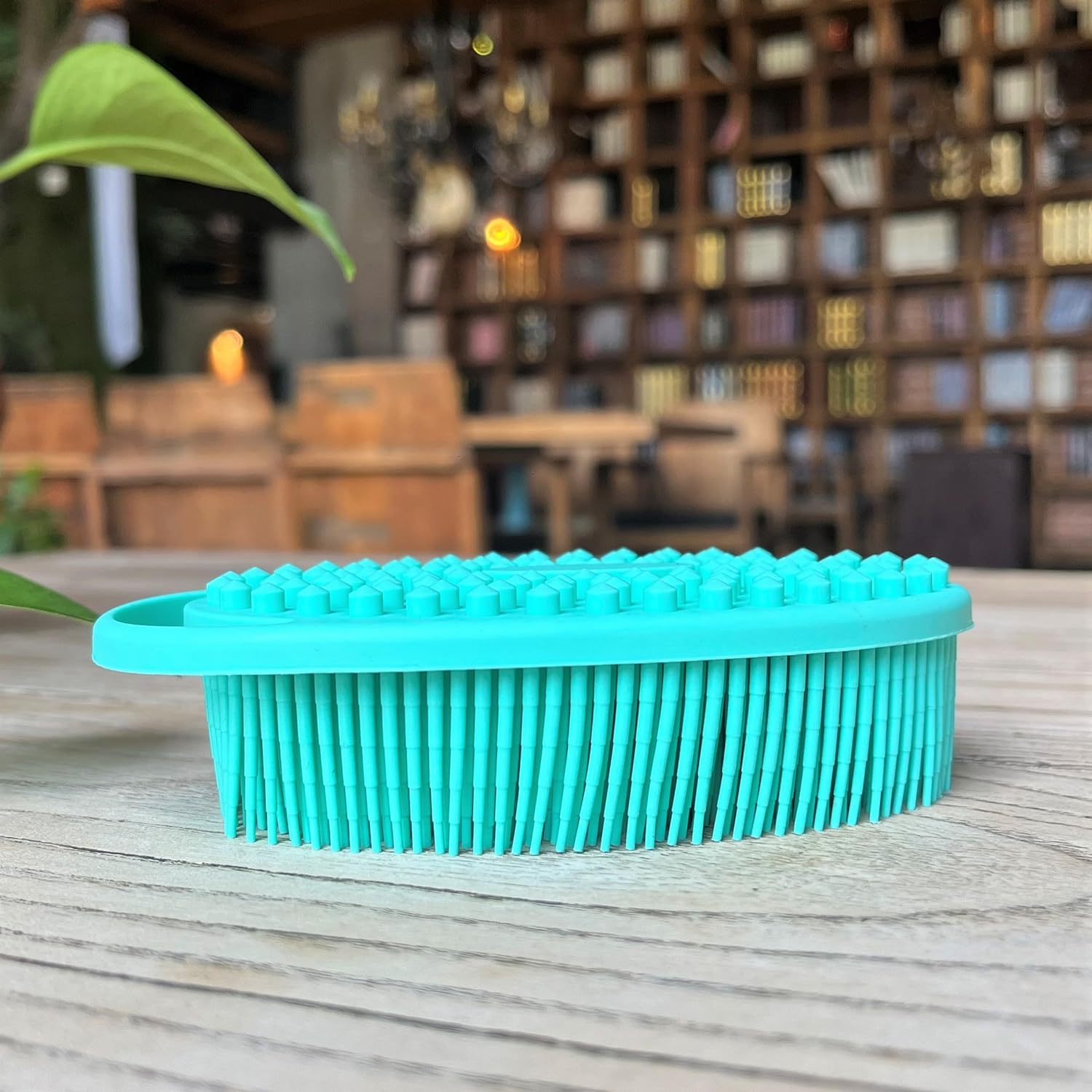Premium Sensory Brush for Kids or Autism,Soft Silicone Body Scrubber,2 in 1 Sensory Room Occupational Therapy Sensory Brushes,Silicone Loofah,Pets Shower Brush Bath Brush Shampoo Brush(Whale-Teal)