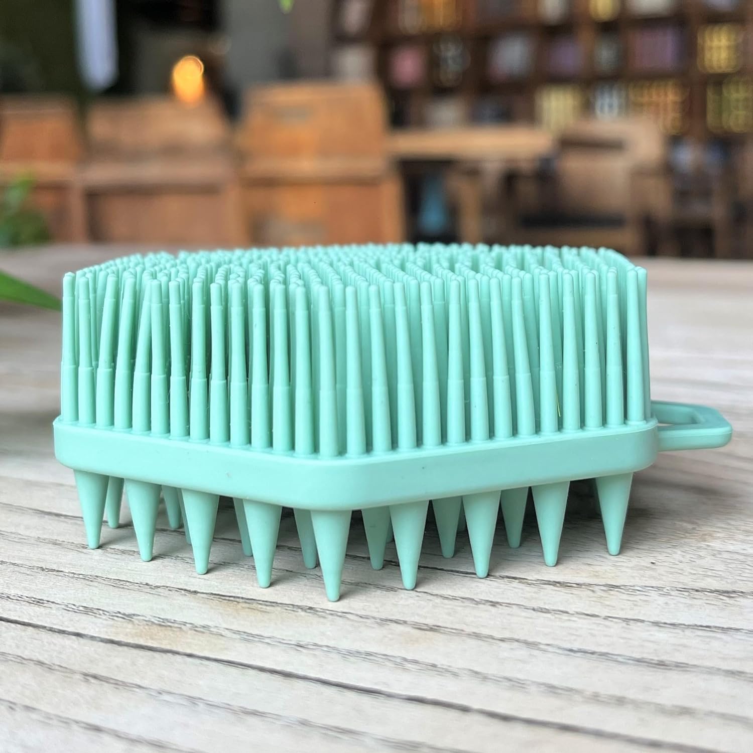 Premium Sensory Brush for Kids or Autism,Soft Silicone Body Scrubber,2 in 1 Sensory Room Occupational Therapy Sensory Brushes,Silicone Loofah,Pets Shower Brush Bath Brush Shampoo Brush(Whale-Teal)