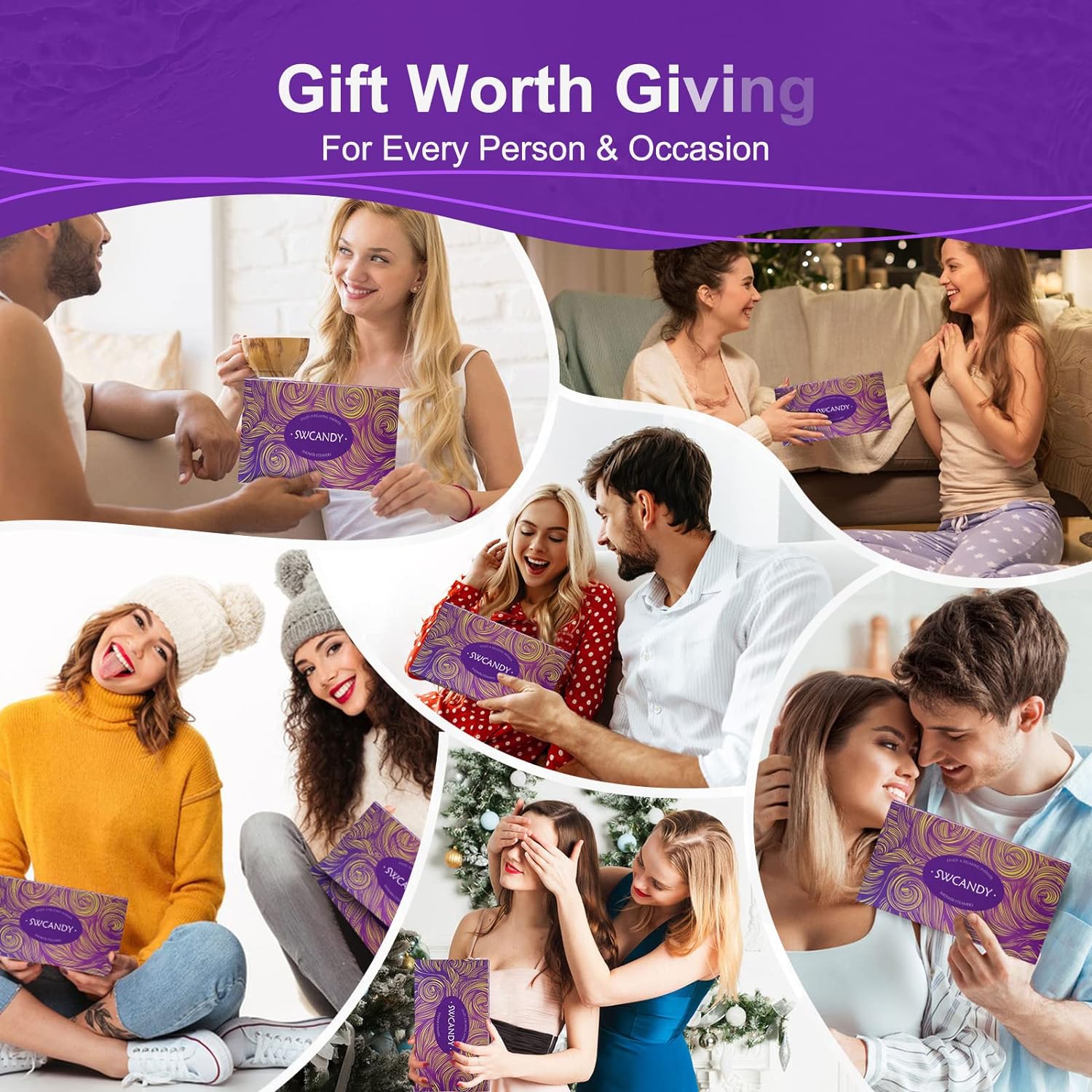 Aromatherapy Shower Steamers Valentines Day Gifts for her - Swcandy 8 Pcs Bath Bombs Valentine's Day Gifts for Women, Shower Bombs Self Care with Essential Oils, Relaxation Home SPA Lavender