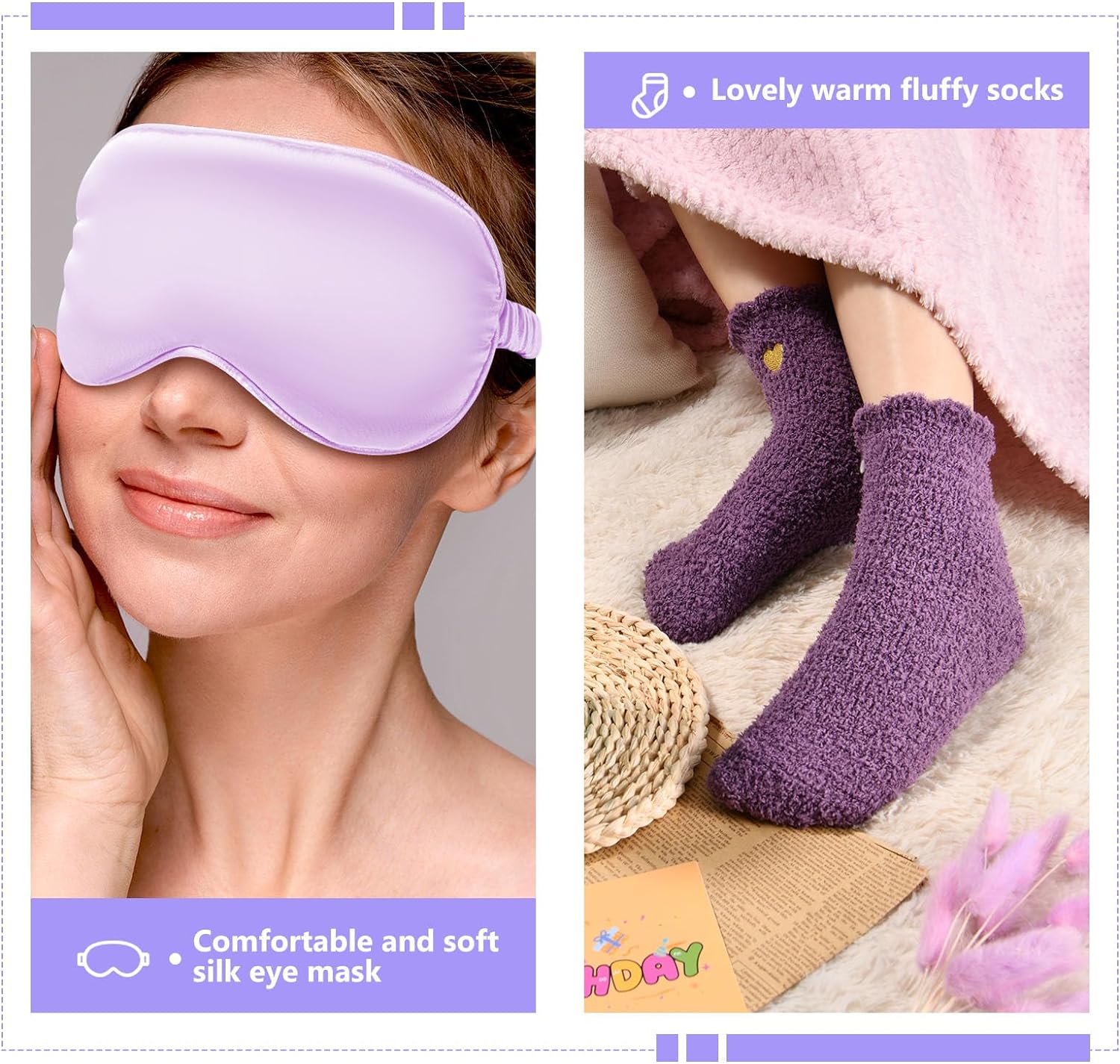 Healemo Happy Birthday Gifts for Women - Birthday Gift Baskets for Women Friendship Sister Girlfriend Mom, Bath Relaxing Spa Presents Set for Woman, Unique Gifts Box for Women Who Have Everything