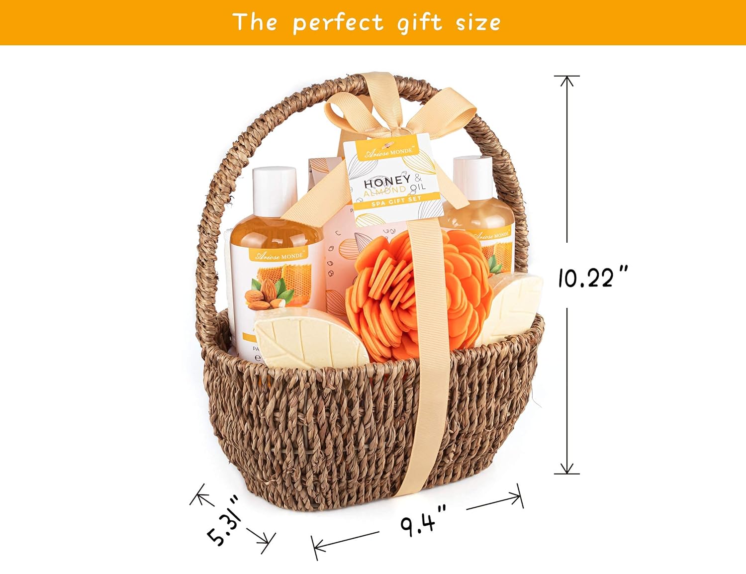 Home Spa Gift Basket, Bath Spa Kit for Women, with Body Lotion, Shower Gel, Bubble Bath, Body Scrub, Bath Salt, Bath Bomb, Bath Gift Set for Mother, Wife Her, with Magnolia and Jasmine Scent