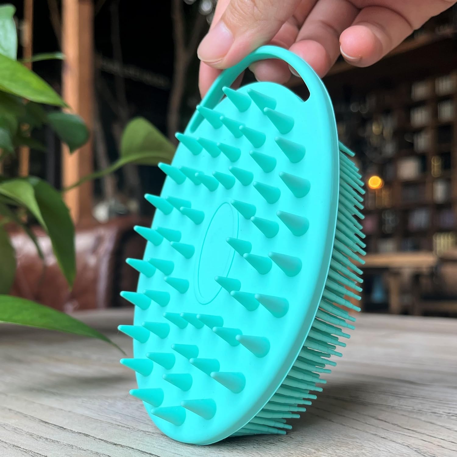 Premium Sensory Brush for Kids or Autism,Soft Silicone Body Scrubber,2 in 1 Sensory Room Occupational Therapy Sensory Brushes,Silicone Loofah,Pets Shower Brush Bath Brush Shampoo Brush(Whale-Teal)