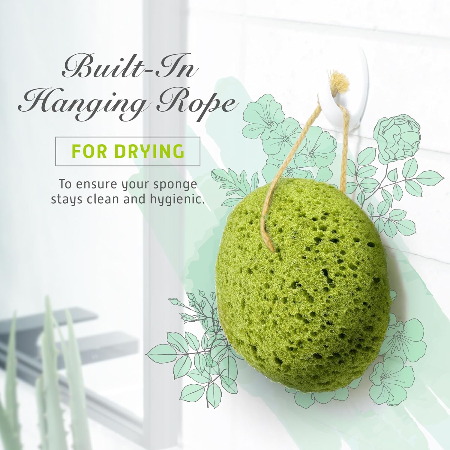 Spongentle Deep Cleansing Body Loofah Sponge, Natural Colors, for Bath and Shower, Multiple Textures for Gentle and Deep Exfoliation, Generous and Rich Lather, (Pack of 3)