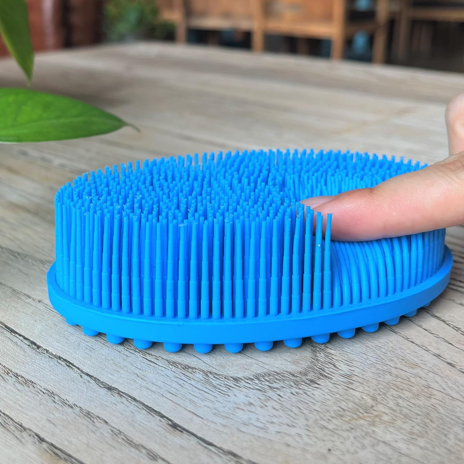 Premium Sensory Brush for Kids or Autism,Soft Silicone Body Scrubber,2 in 1 Sensory Room Occupational Therapy Sensory Brushes,Silicone Loofah,Pets Shower Brush Bath Brush Shampoo Brush(Whale-Teal)