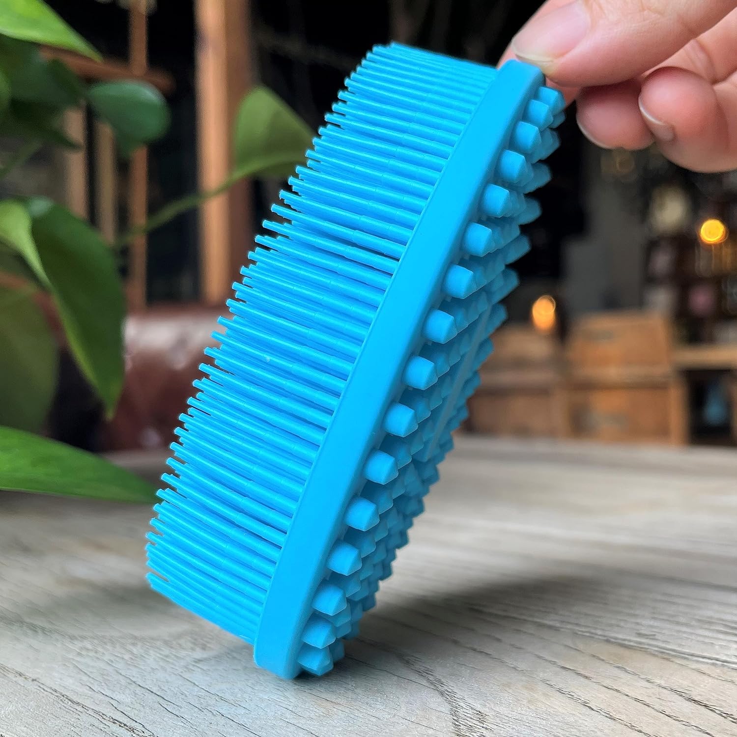 Premium Sensory Brush for Kids or Autism,Soft Silicone Body Scrubber,2 in 1 Sensory Room Occupational Therapy Sensory Brushes,Silicone Loofah,Pets Shower Brush Bath Brush Shampoo Brush(Whale-Teal)