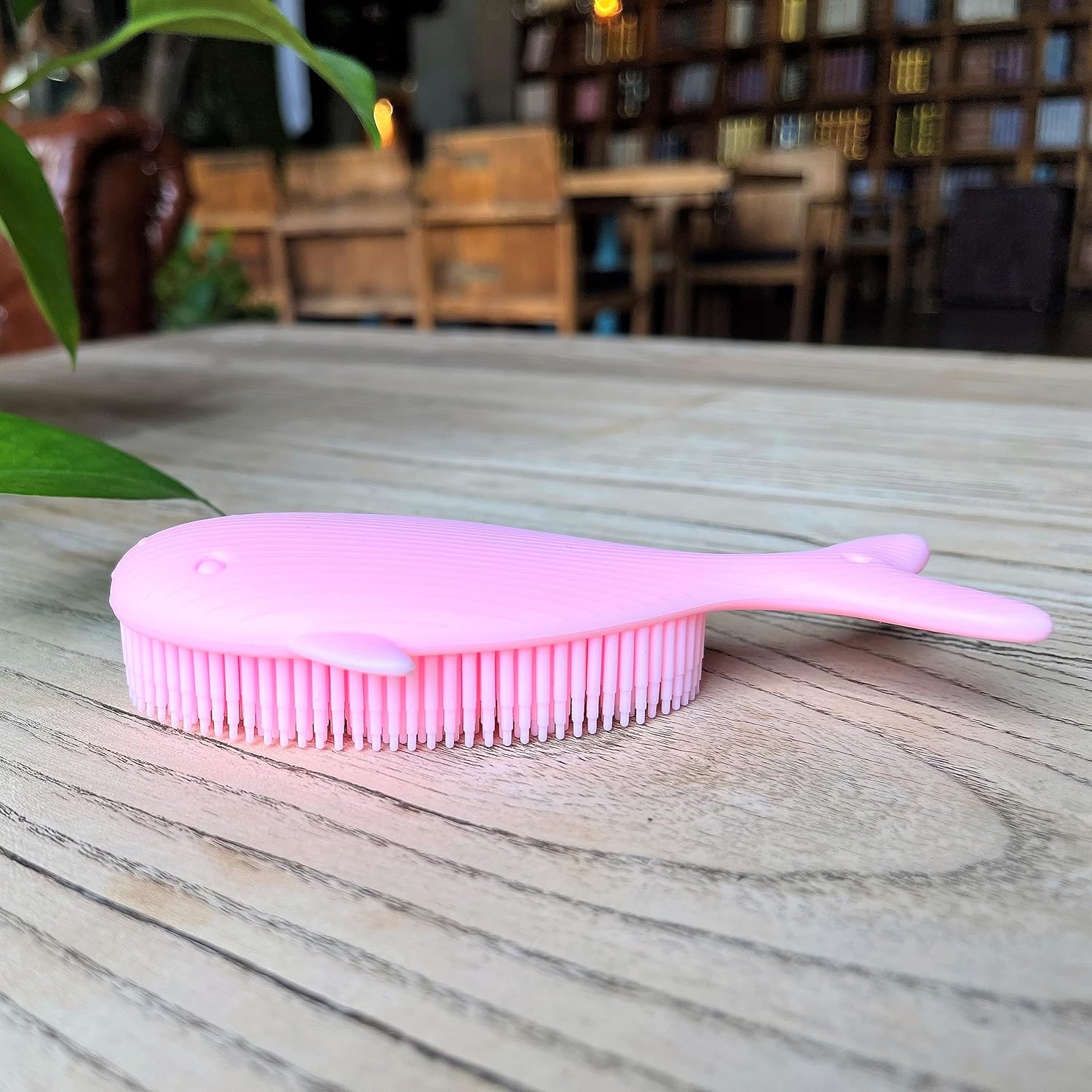 Premium Sensory Brush for Kids or Autism,Soft Silicone Body Scrubber,2 in 1 Sensory Room Occupational Therapy Sensory Brushes,Silicone Loofah,Pets Shower Brush Bath Brush Shampoo Brush(Whale-Teal)