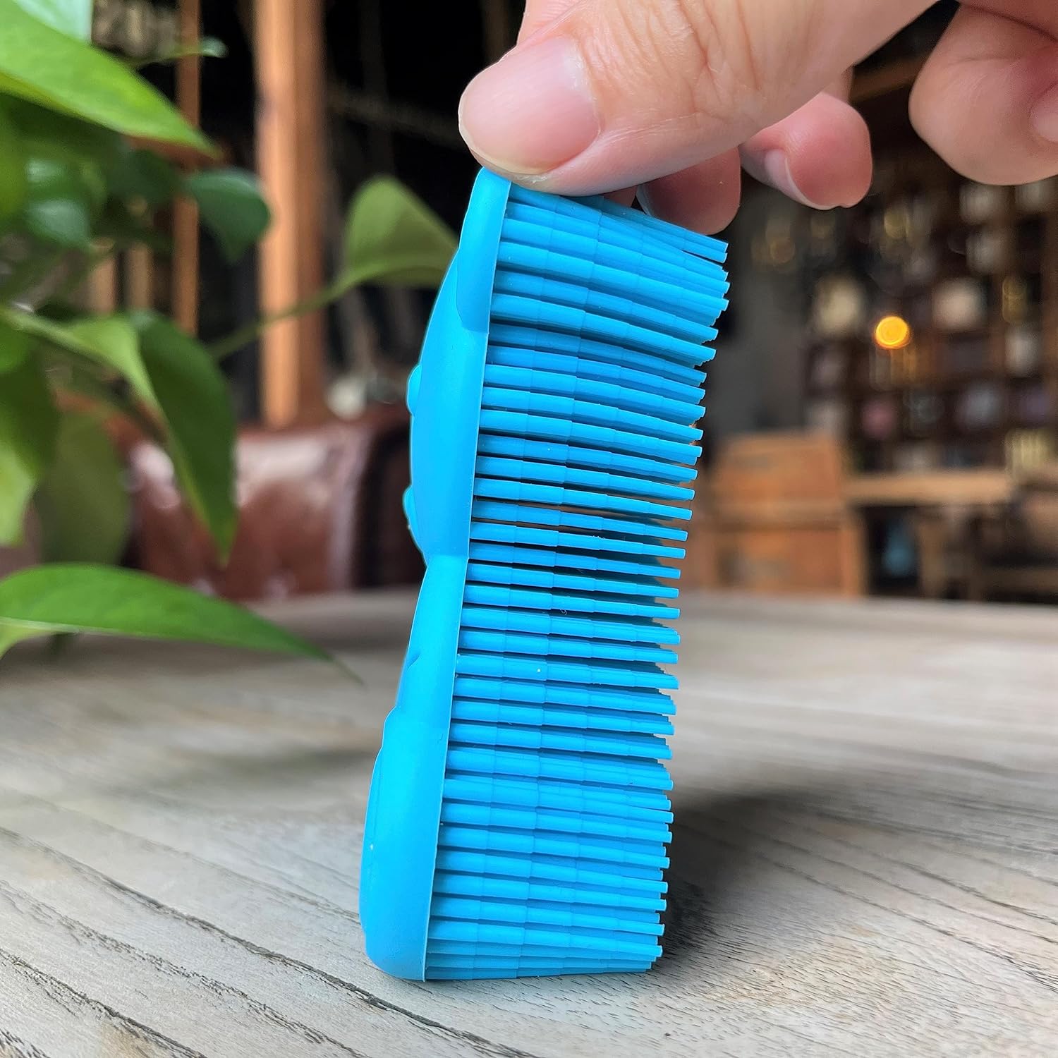 Premium Sensory Brush for Kids or Autism,Soft Silicone Body Scrubber,2 in 1 Sensory Room Occupational Therapy Sensory Brushes,Silicone Loofah,Pets Shower Brush Bath Brush Shampoo Brush(Whale-Teal)