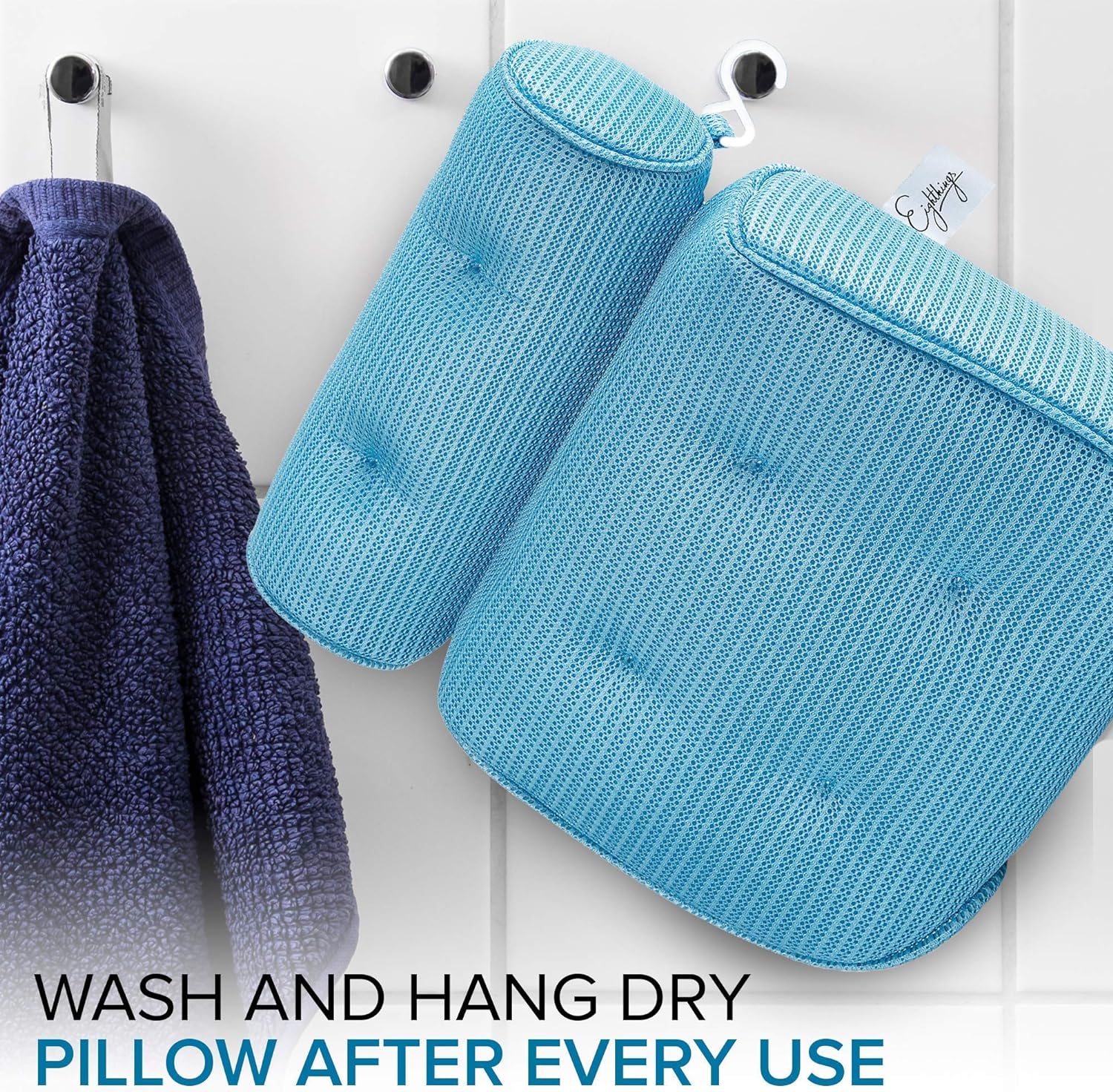 Ultimate Relaxation Bathtub Pillow - Excellent Head Support, Stay Home Must Have Bubble Bath Accessories. Luxury Almohada de bañera