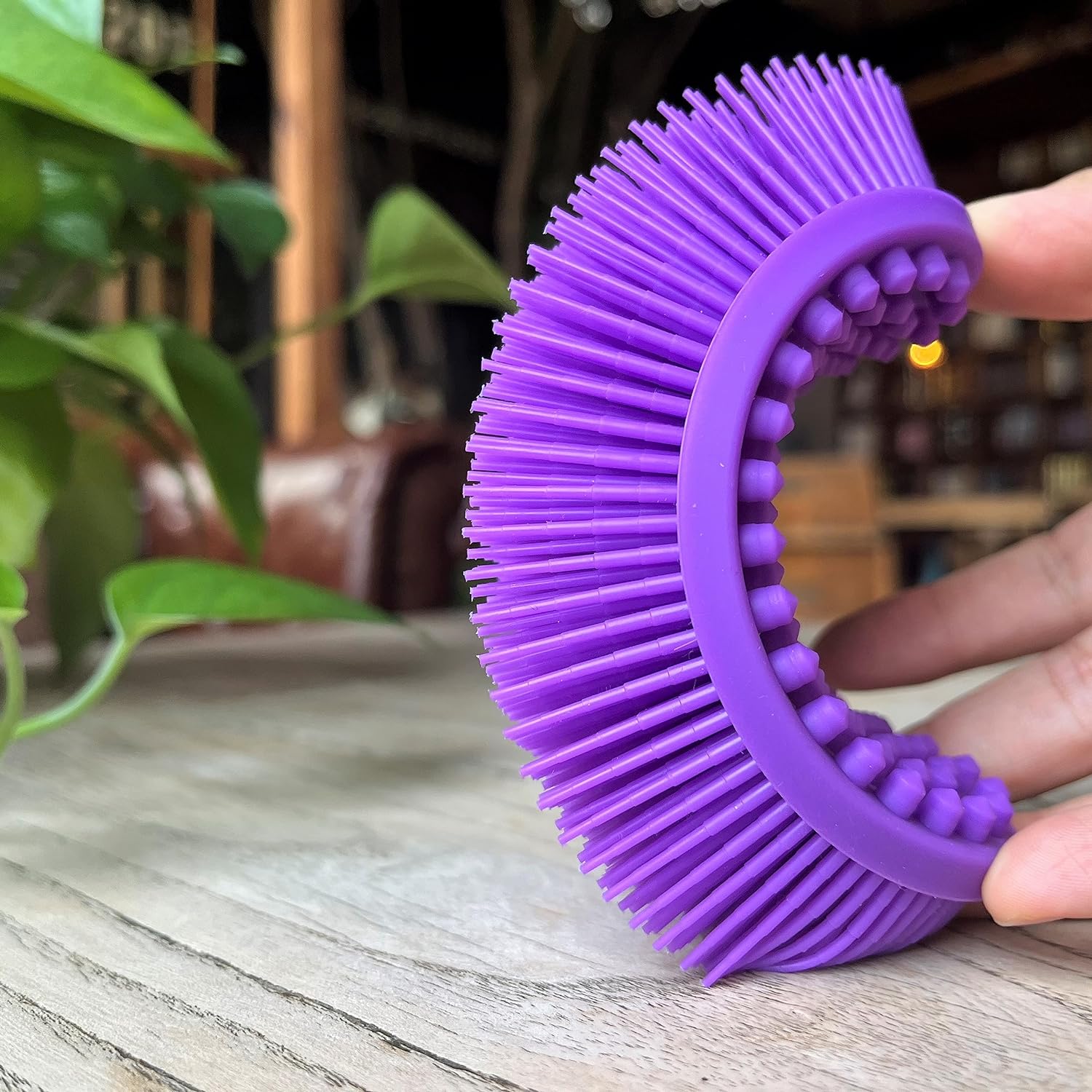 Premium Sensory Brush for Kids or Autism,Soft Silicone Body Scrubber,2 in 1 Sensory Room Occupational Therapy Sensory Brushes,Silicone Loofah,Pets Shower Brush Bath Brush Shampoo Brush(Whale-Teal)