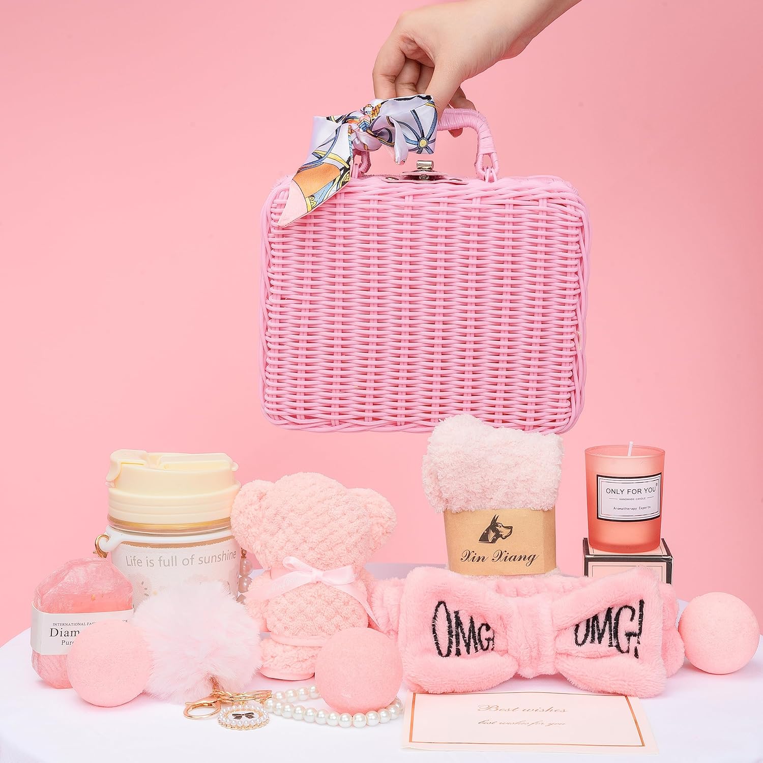 Birthday Gifts for Women,Christmas Gifts Basket for Women Girlfriend Sister Mom Unique Ideas Spa Package Get Well Soon Gifts Friendship Presents for Best Female Friend Wife Christmas Thank You Gifts