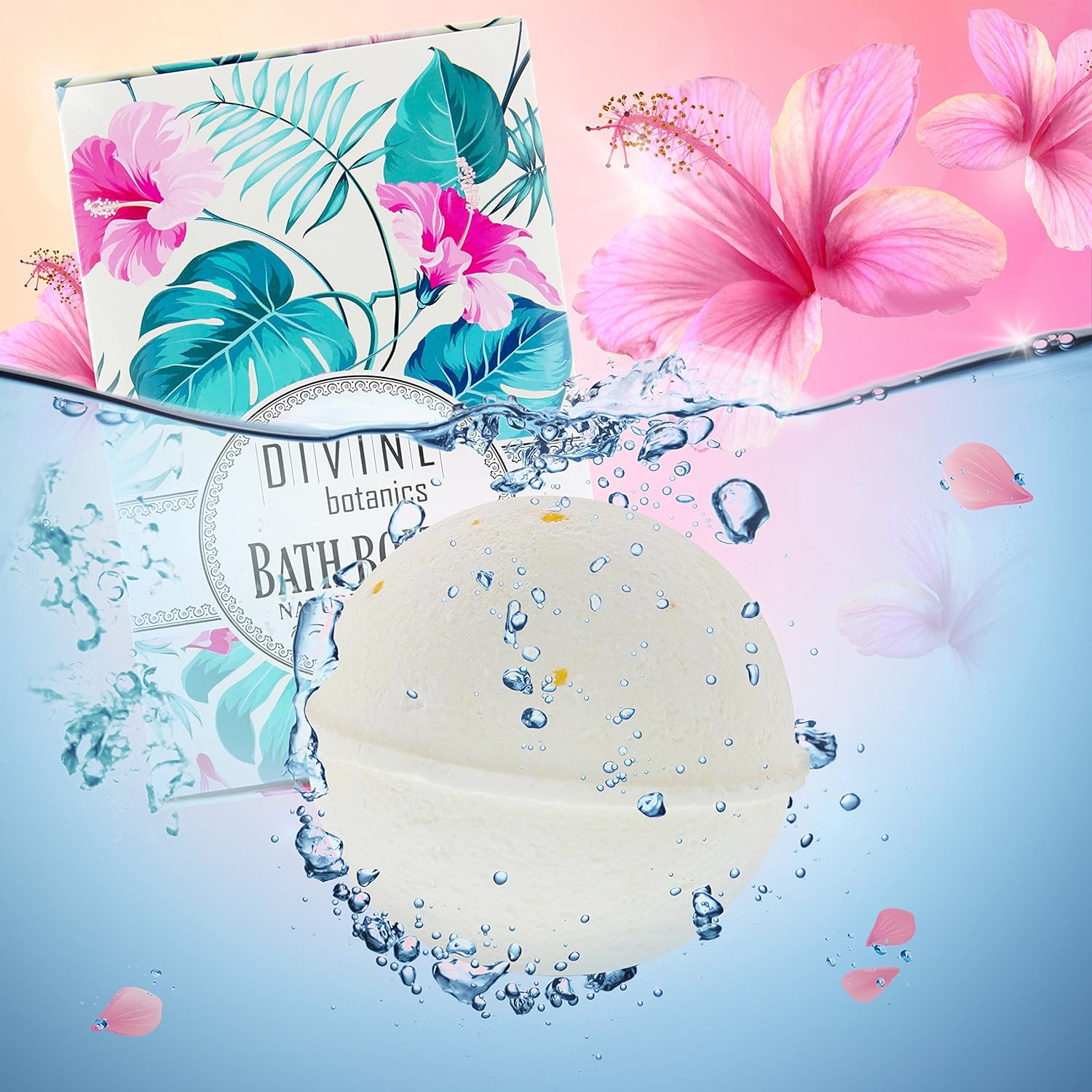 6 XL USA Made Essential Oils Bath Bombs Gift Set - Organic Coconut Oil and Shea Butter - Bath Bombs for Women - Perfect for Bubble & Spa Bath - Christmas Gifts for Women