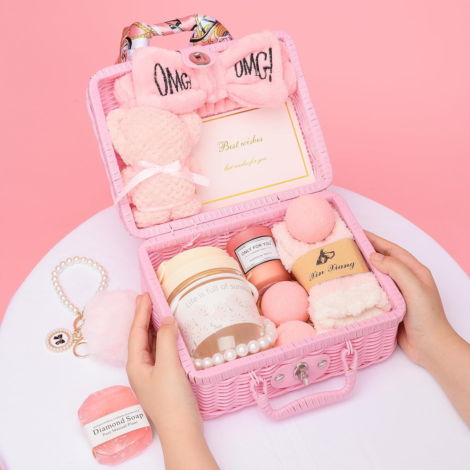 Birthday Gifts for Women,Christmas Gifts Basket for Women Girlfriend Sister Mom Unique Ideas Spa Package Get Well Soon Gifts Friendship Presents for Best Female Friend Wife Christmas Thank You Gifts