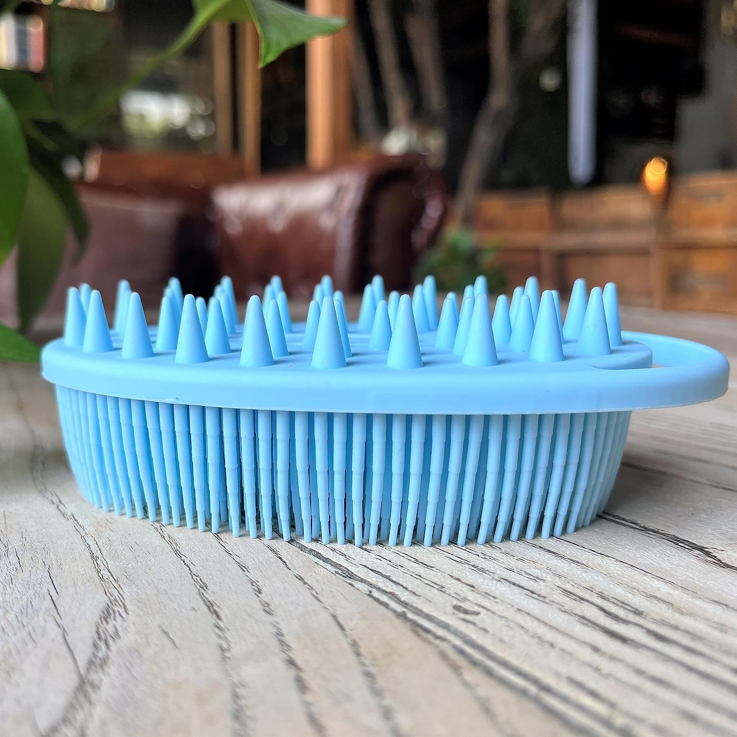 Premium Sensory Brush for Kids or Autism,Soft Silicone Body Scrubber,2 in 1 Sensory Room Occupational Therapy Sensory Brushes,Silicone Loofah,Pets Shower Brush Bath Brush Shampoo Brush(Whale-Teal)