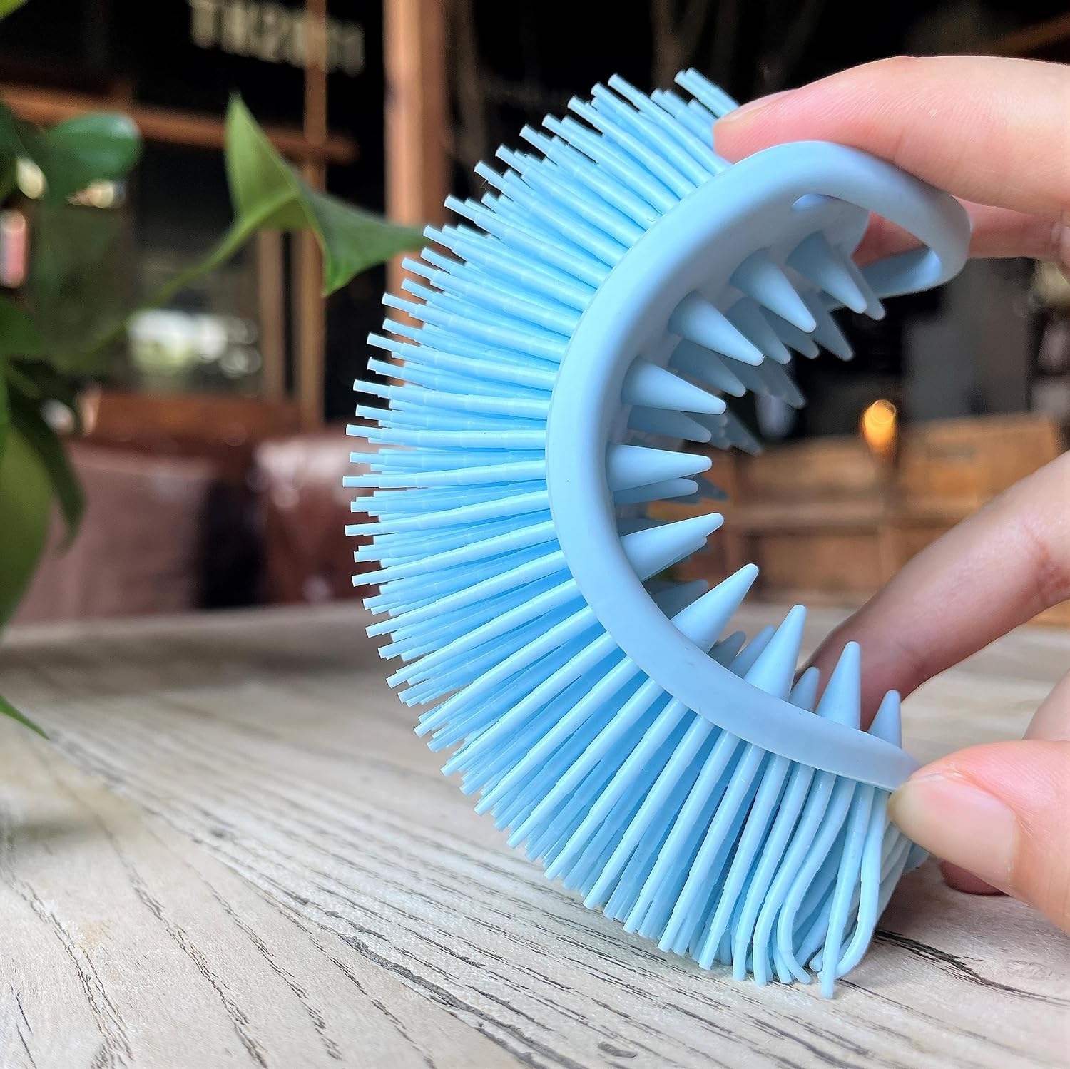 Premium Sensory Brush for Kids or Autism,Soft Silicone Body Scrubber,2 in 1 Sensory Room Occupational Therapy Sensory Brushes,Silicone Loofah,Pets Shower Brush Bath Brush Shampoo Brush(Whale-Teal)