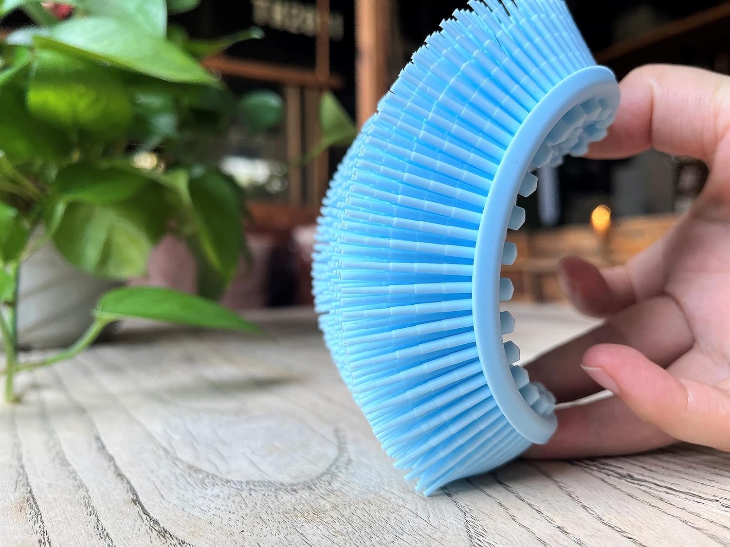 Premium Sensory Brush for Kids or Autism,Soft Silicone Body Scrubber,2 in 1 Sensory Room Occupational Therapy Sensory Brushes,Silicone Loofah,Pets Shower Brush Bath Brush Shampoo Brush(Whale-Teal)