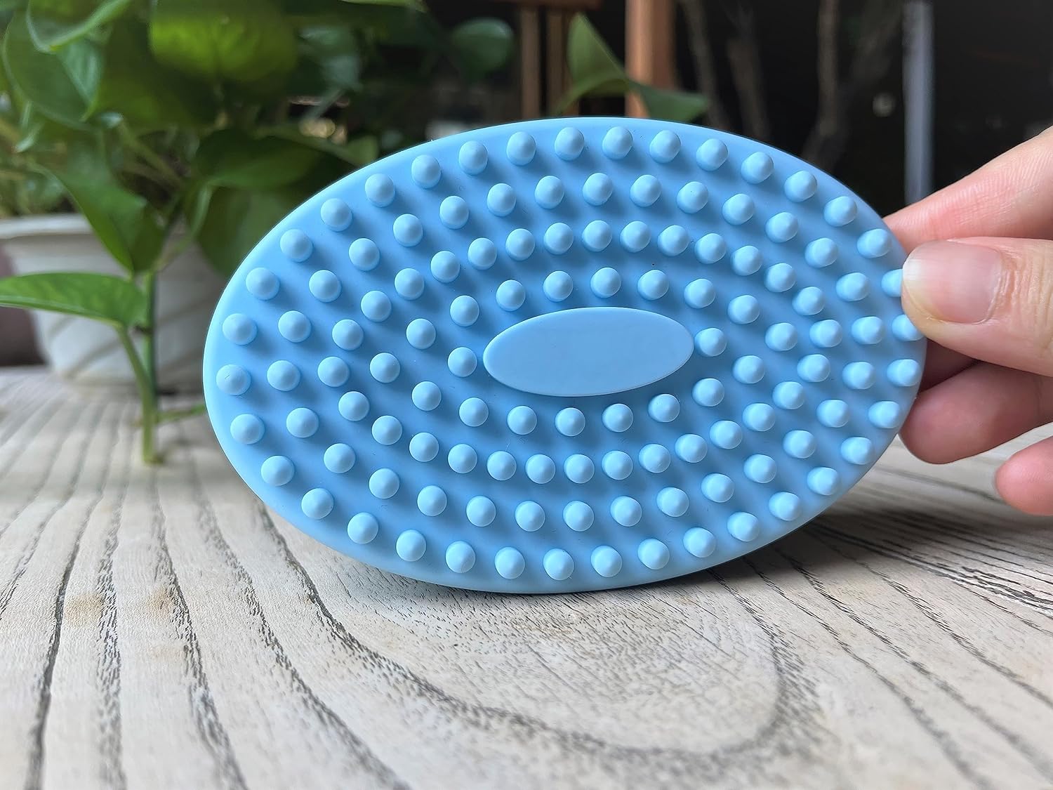 Premium Sensory Brush for Kids or Autism,Soft Silicone Body Scrubber,2 in 1 Sensory Room Occupational Therapy Sensory Brushes,Silicone Loofah,Pets Shower Brush Bath Brush Shampoo Brush(Whale-Teal)