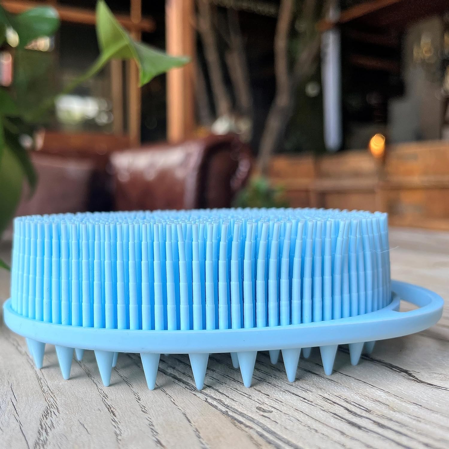 Premium Sensory Brush for Kids or Autism,Soft Silicone Body Scrubber,2 in 1 Sensory Room Occupational Therapy Sensory Brushes,Silicone Loofah,Pets Shower Brush Bath Brush Shampoo Brush(Whale-Teal)