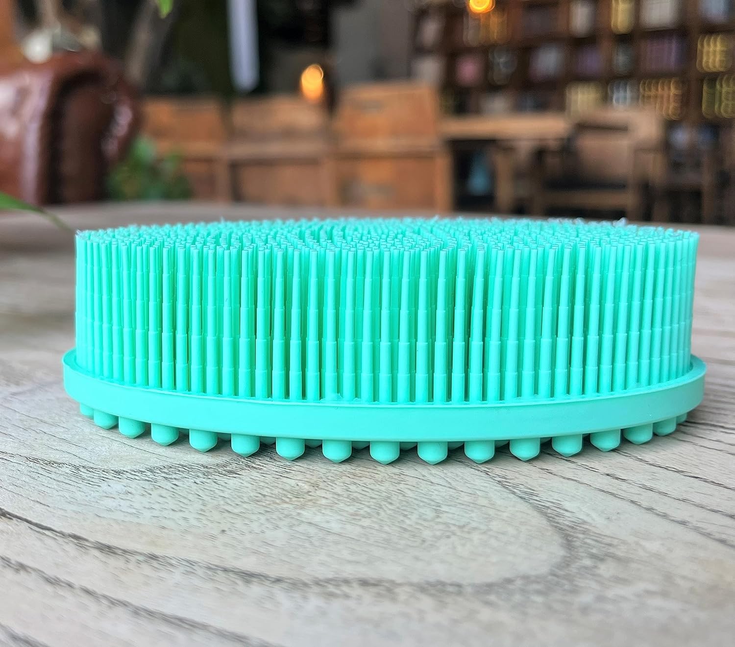 Premium Sensory Brush for Kids or Autism,Soft Silicone Body Scrubber,2 in 1 Sensory Room Occupational Therapy Sensory Brushes,Silicone Loofah,Pets Shower Brush Bath Brush Shampoo Brush(Whale-Teal)