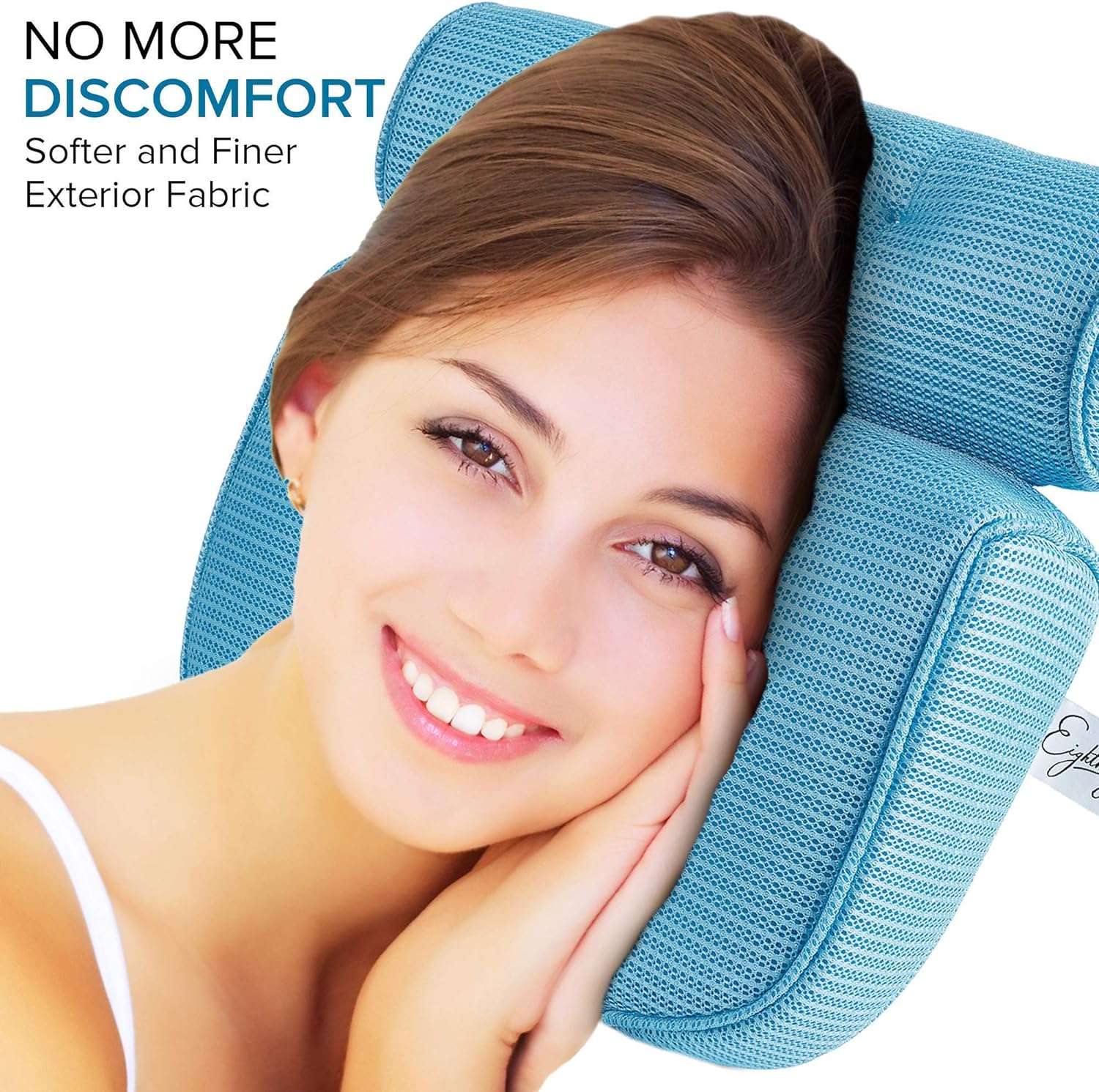 Ultimate Relaxation Bathtub Pillow - Excellent Head Support, Stay Home Must Have Bubble Bath Accessories. Luxury Almohada de bañera