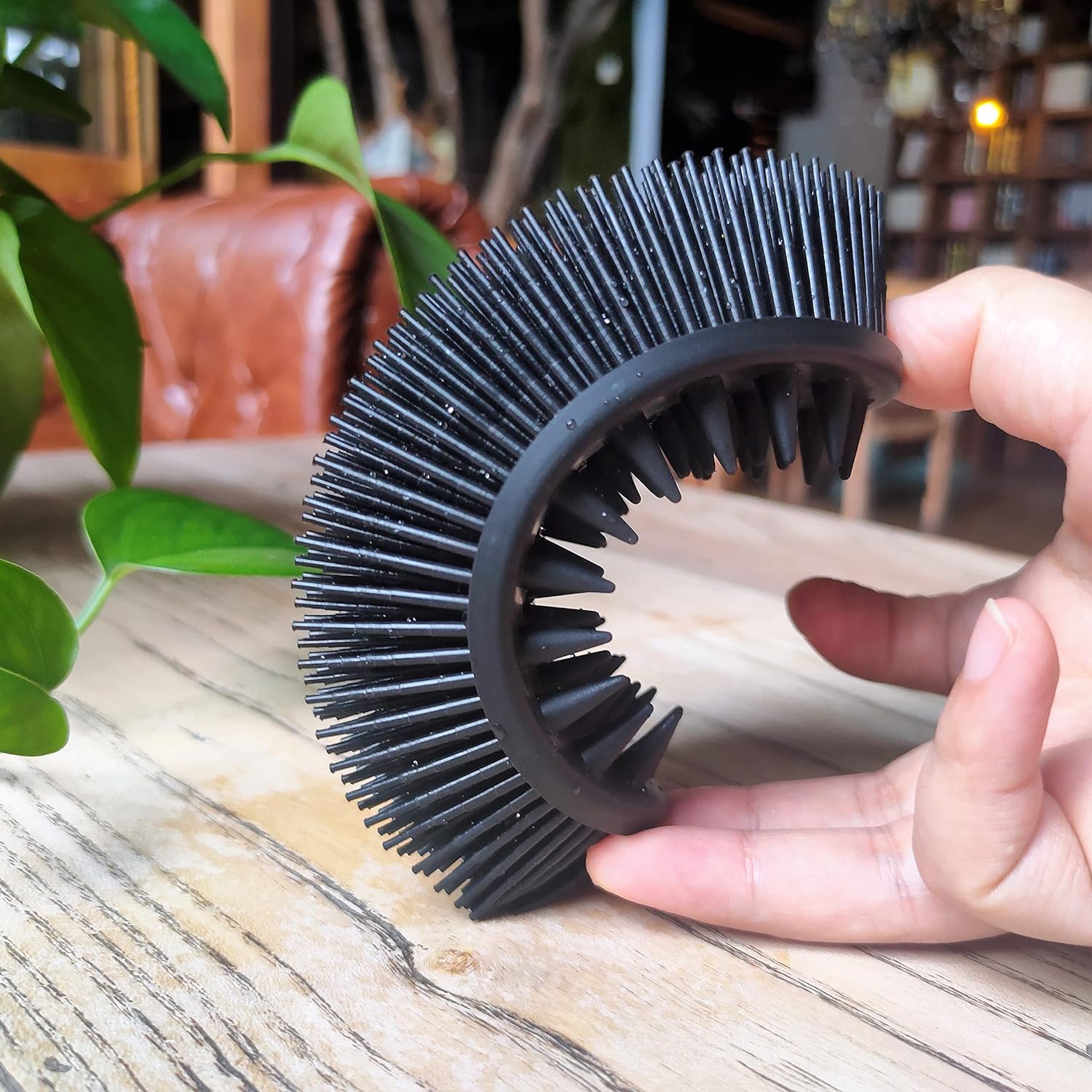 Premium Sensory Brush for Kids or Autism,Soft Silicone Body Scrubber,2 in 1 Sensory Room Occupational Therapy Sensory Brushes,Silicone Loofah,Pets Shower Brush Bath Brush Shampoo Brush(Whale-Teal)