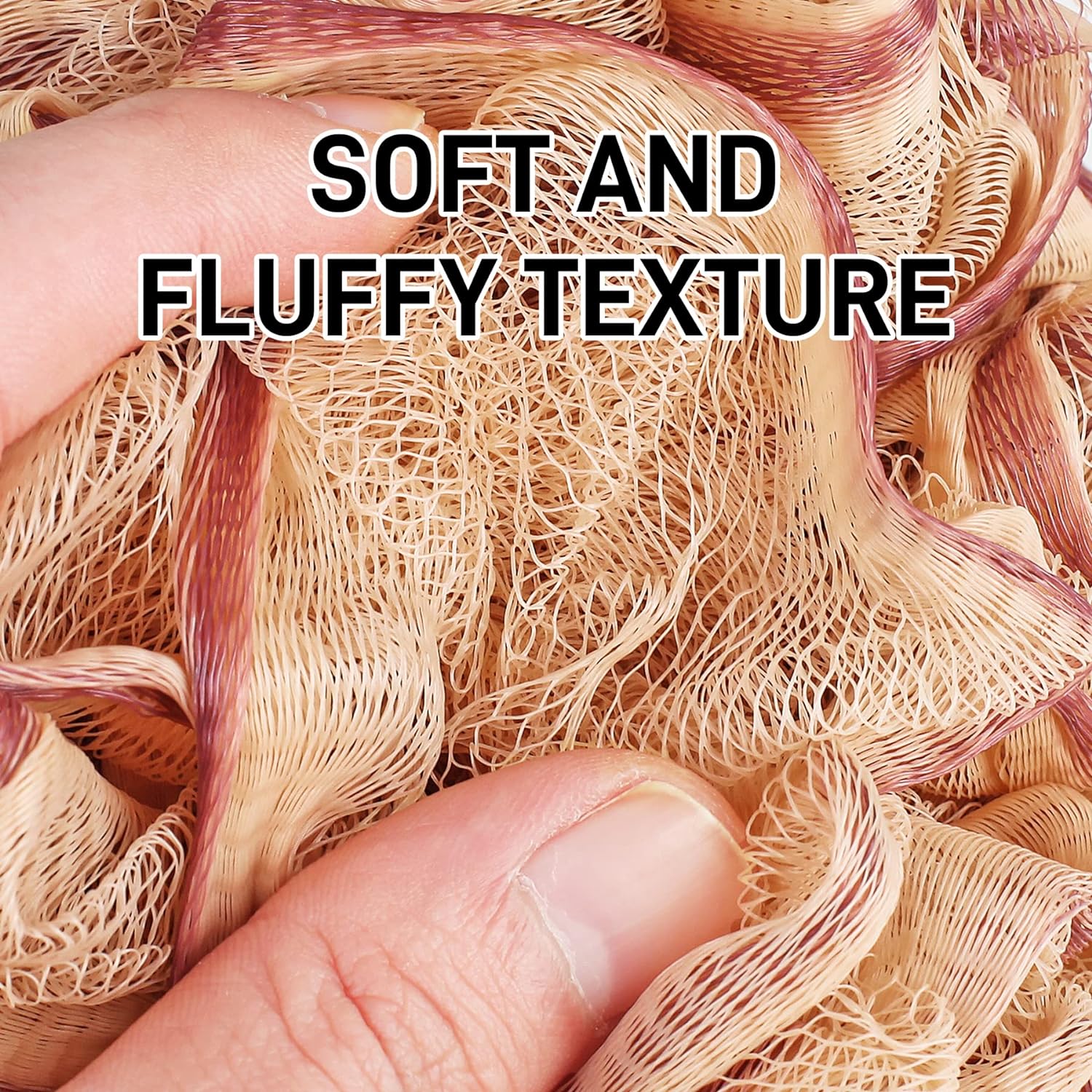 Shower Loofah Bath Sponge 75g - 4 Pack Large Soft Nylon Mesh Puff for Men, Loofah Shower Exfoliating Scrubber Pouf, Full Cleanse, Beauty Bathing Accessories