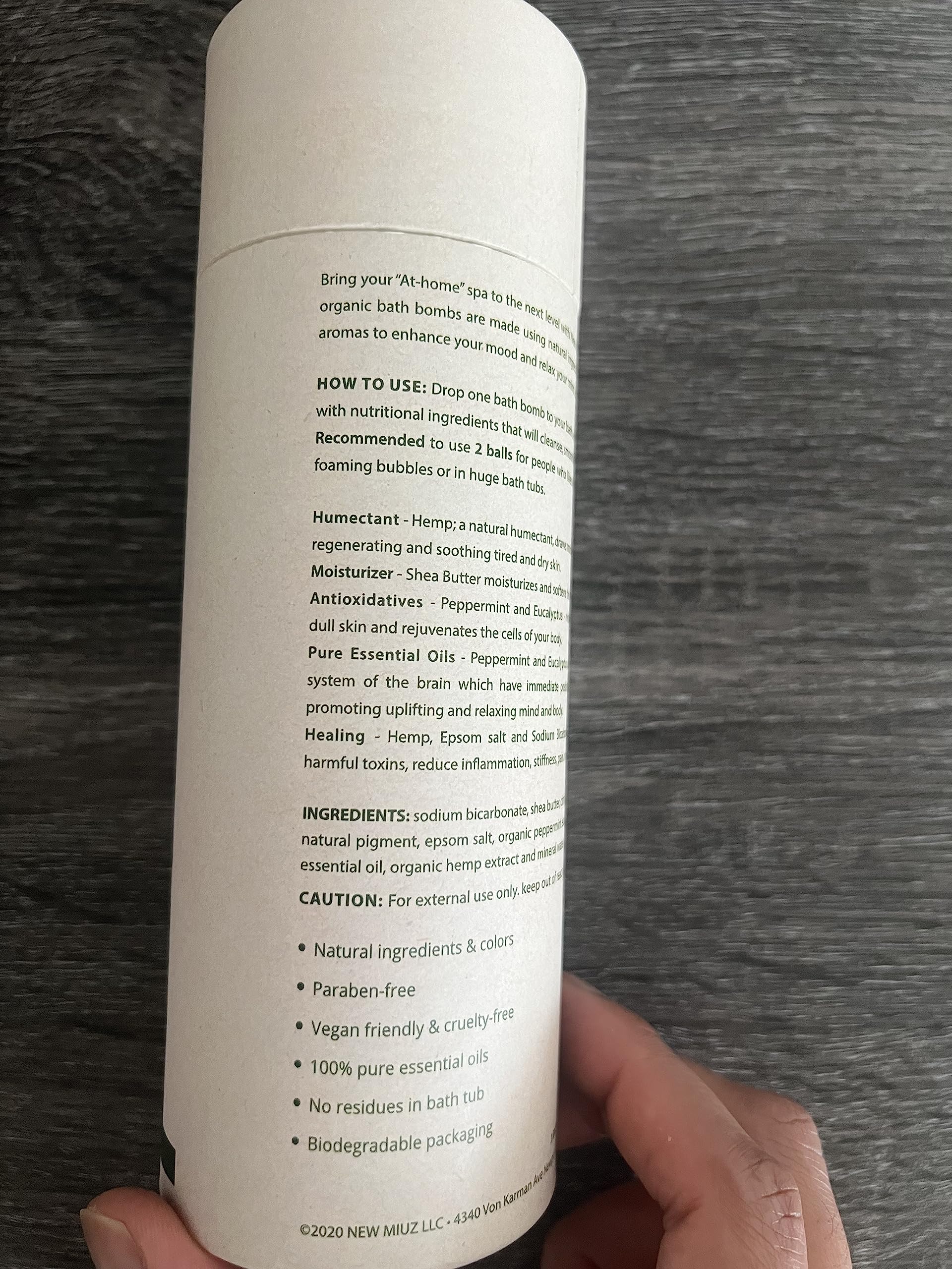 Organic Hemp Bath Bombs Infused Peppermint Eucalyptus Essential Oil Luxurious Bath Essentials Gifts for Dry Skin Immerse Yourself in A Blissful Spa