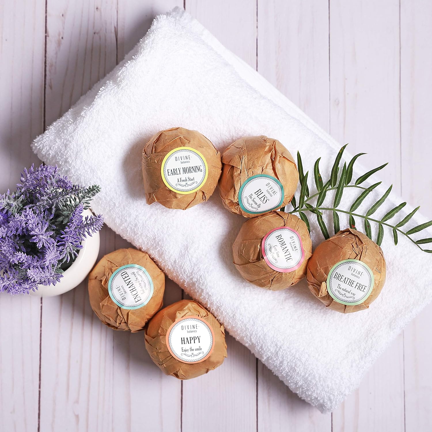 6 XL USA Made Essential Oils Bath Bombs Gift Set - Organic Coconut Oil and Shea Butter - Bath Bombs for Women - Perfect for Bubble & Spa Bath - Christmas Gifts for Women